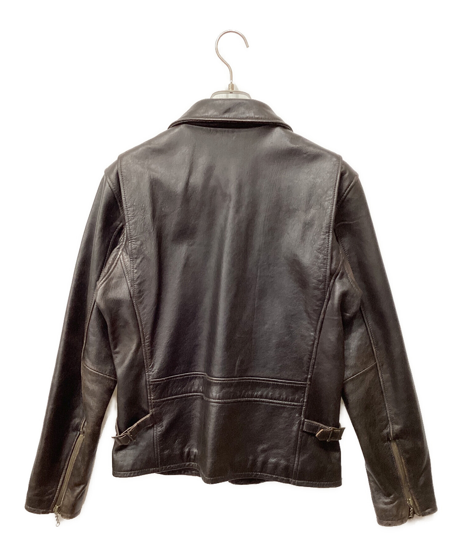 ル*読様 AVIREX トラッカーライダースレザージャケット38 ゴートスキン 中古・古着通販】AVIREX (アヴィレックス) トラッカーライダース