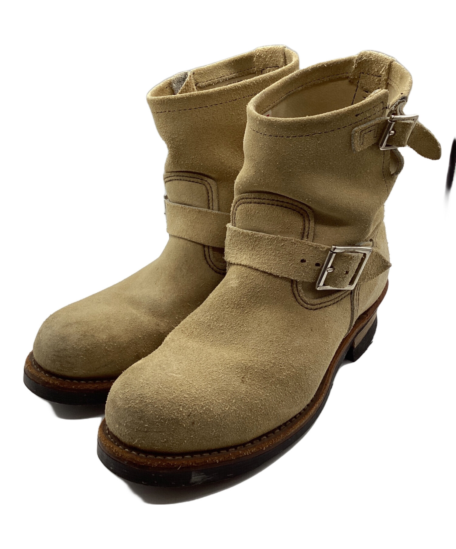 売り切り！【RED WING】エンジニアブーツ ベージュ 中古・古着通販】RED WING (レッドウィング) ショートエンジニアブーツ