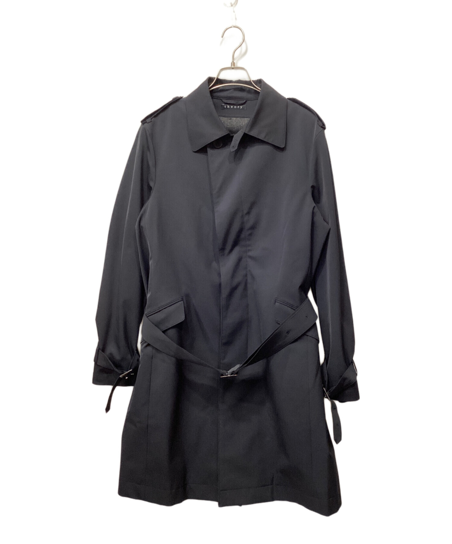 極美品　セオリーリュクス　トレンチコート　ライナー付　腰ベルト　紺色　38 中古・古着通販】theory (セオリー) theory ライナー付トレンチコート