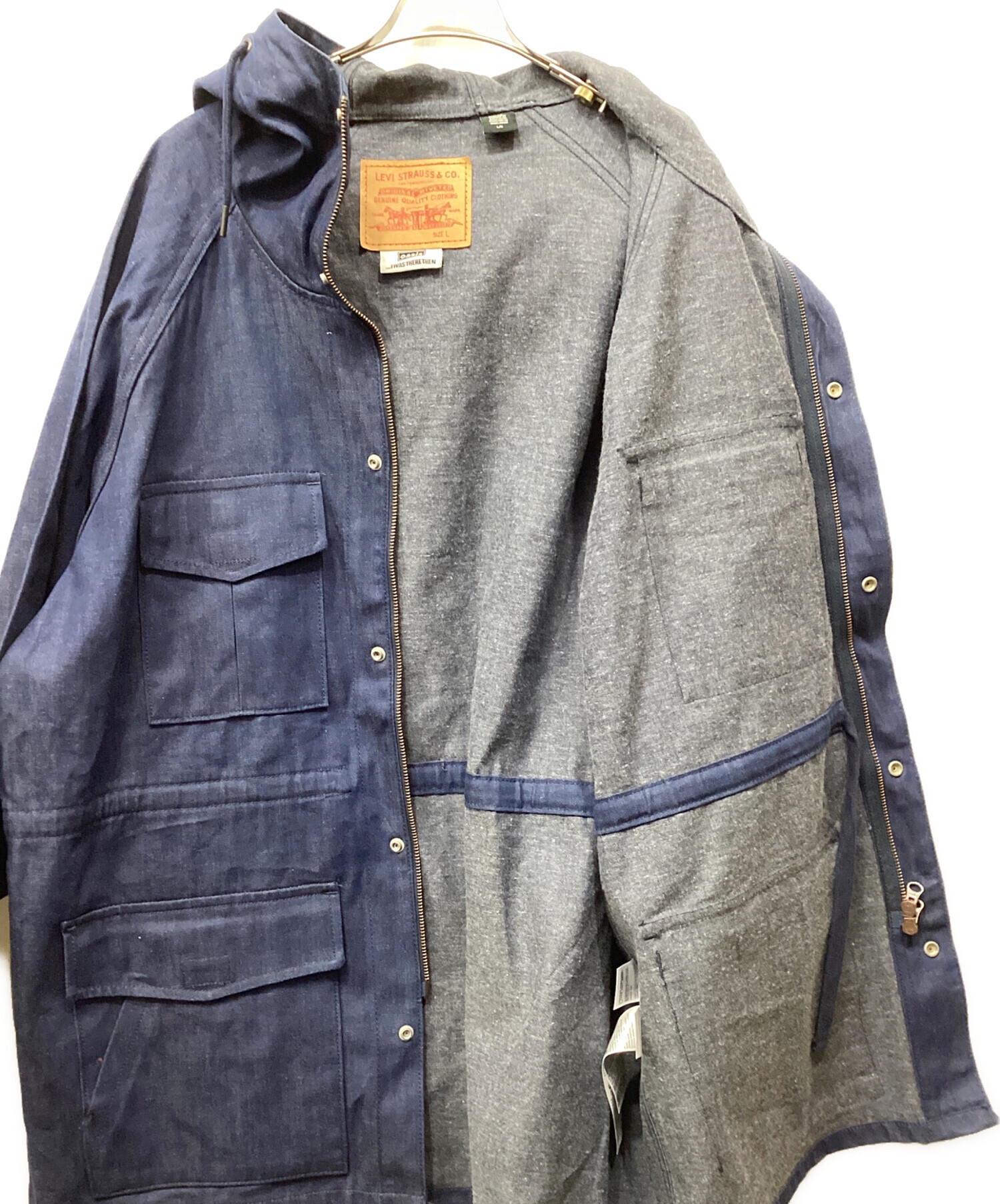 oasis Levi's デニム パーカー Sサイズ ショッパー付き 中古・古着通販】LEVI'S (リーバイス) oasis (オアシス) パーカー