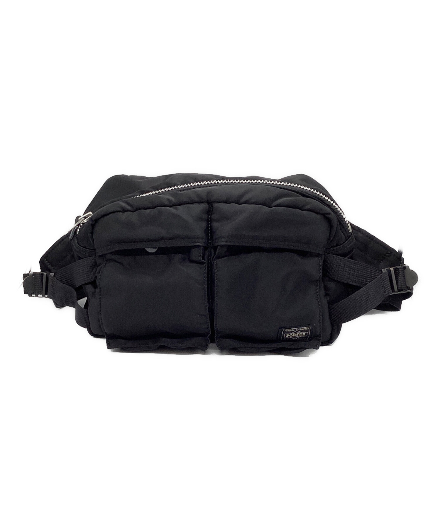 PORTER ボディバッグ ブラック デニム　中古美品 中古・古着通販】PORTER (ポーター) ボディバッグ ブラック｜ブランド