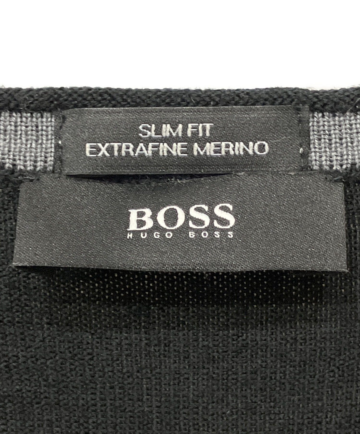 中古・古着通販】HUGO BOSS (ヒューゴ ボス) 厚手ニット ブラック