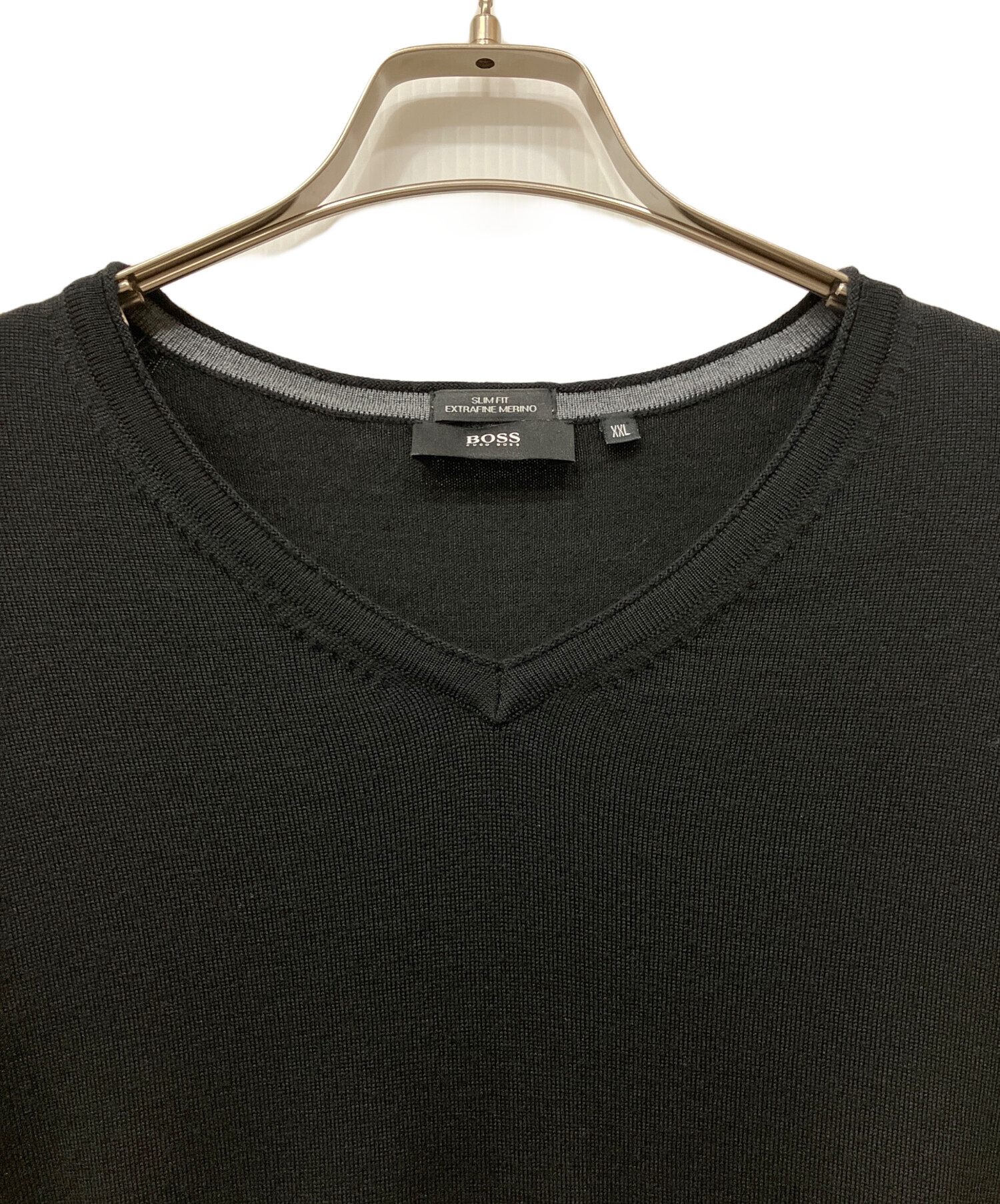 中古・古着通販】HUGO BOSS (ヒューゴ ボス) 厚手ニット ブラック