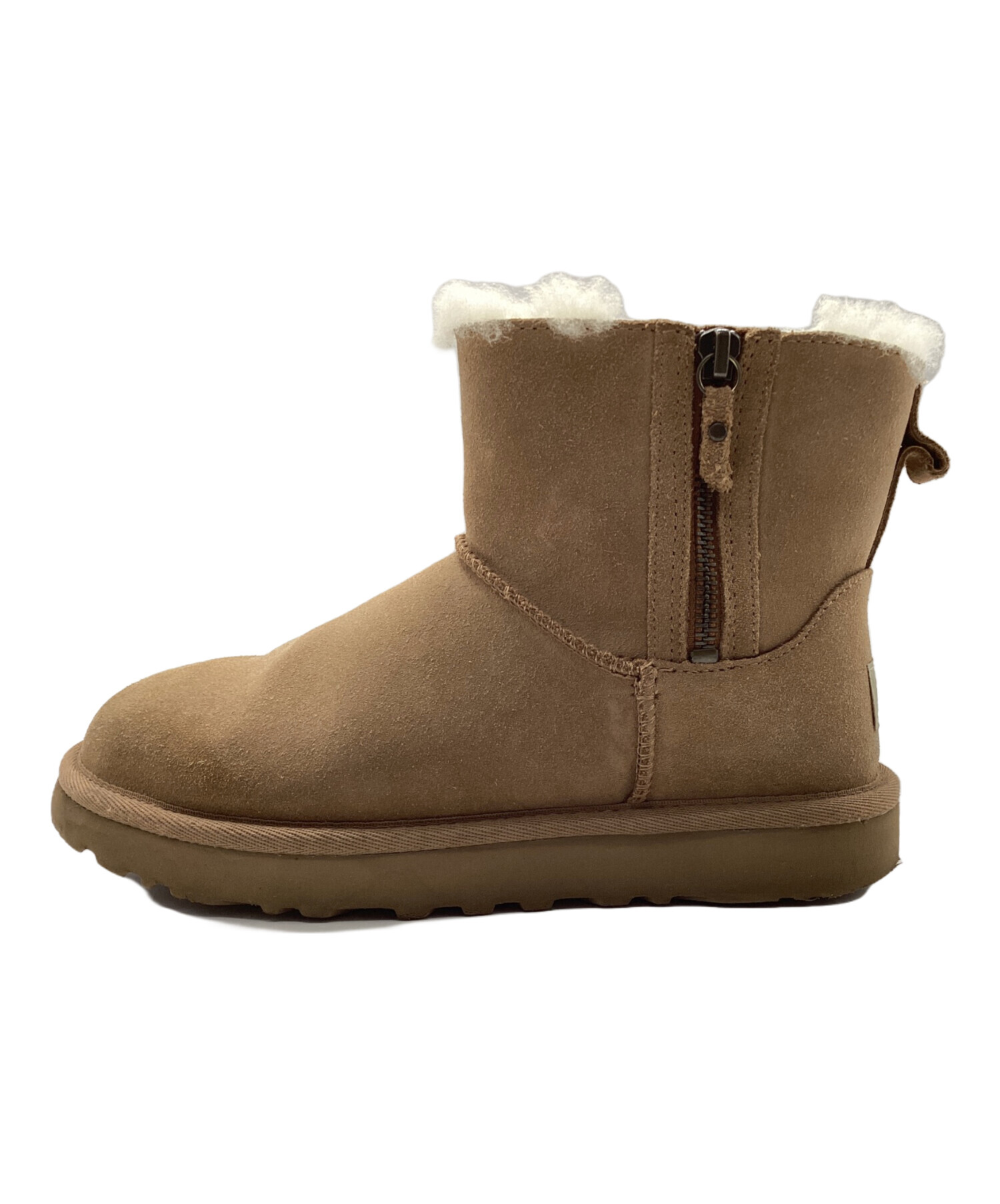 中古・古着通販】UGG (アグ) ダブルジップムートンブーツ ブラウン