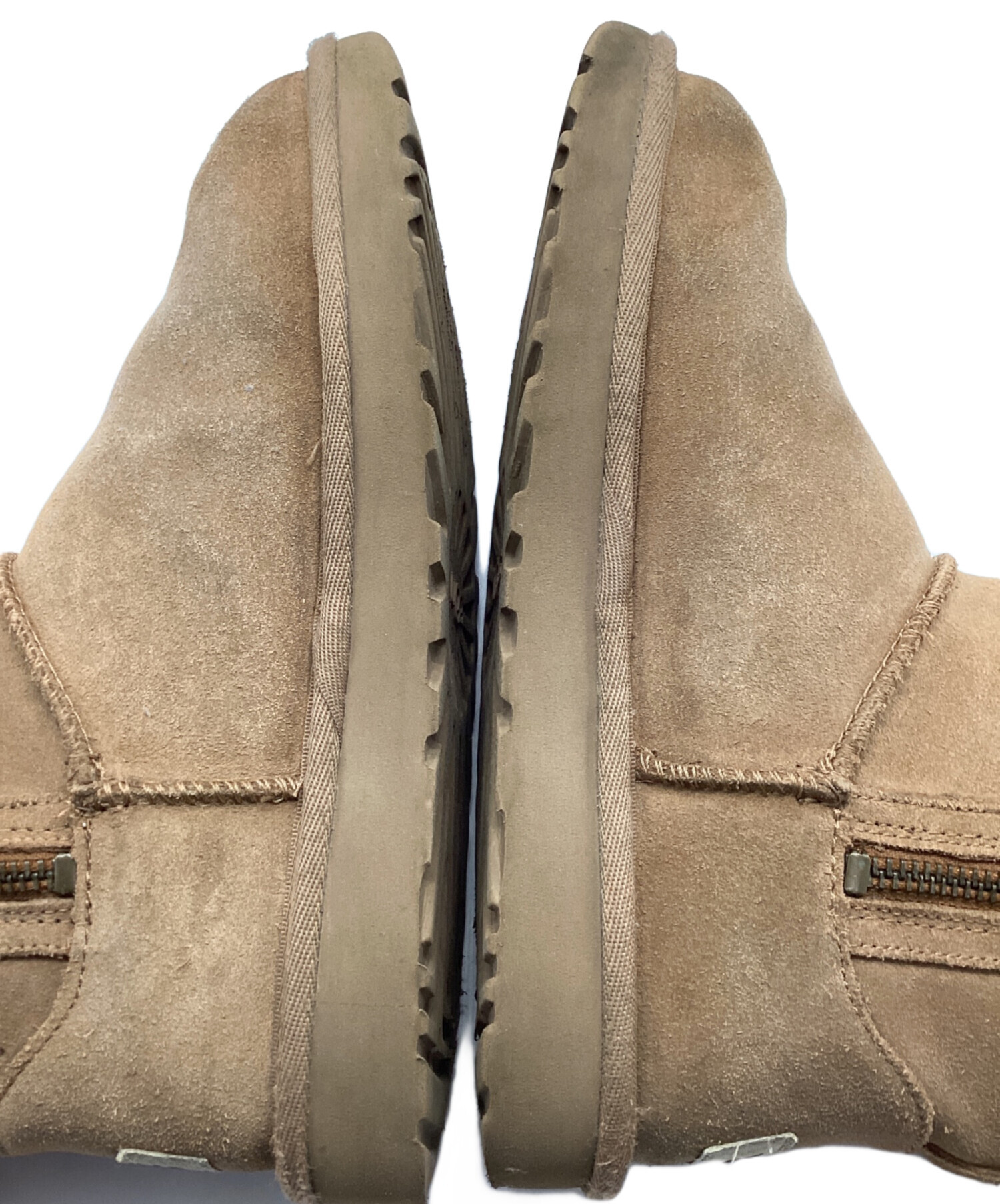 中古・古着通販】UGG (アグ) ダブルジップムートンブーツ ブラウン