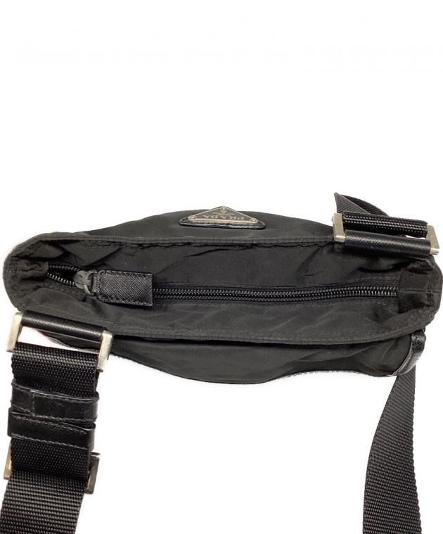 中古・古着通販】PRADA (プラダ) ナイロンショルダーバッグ ブラック