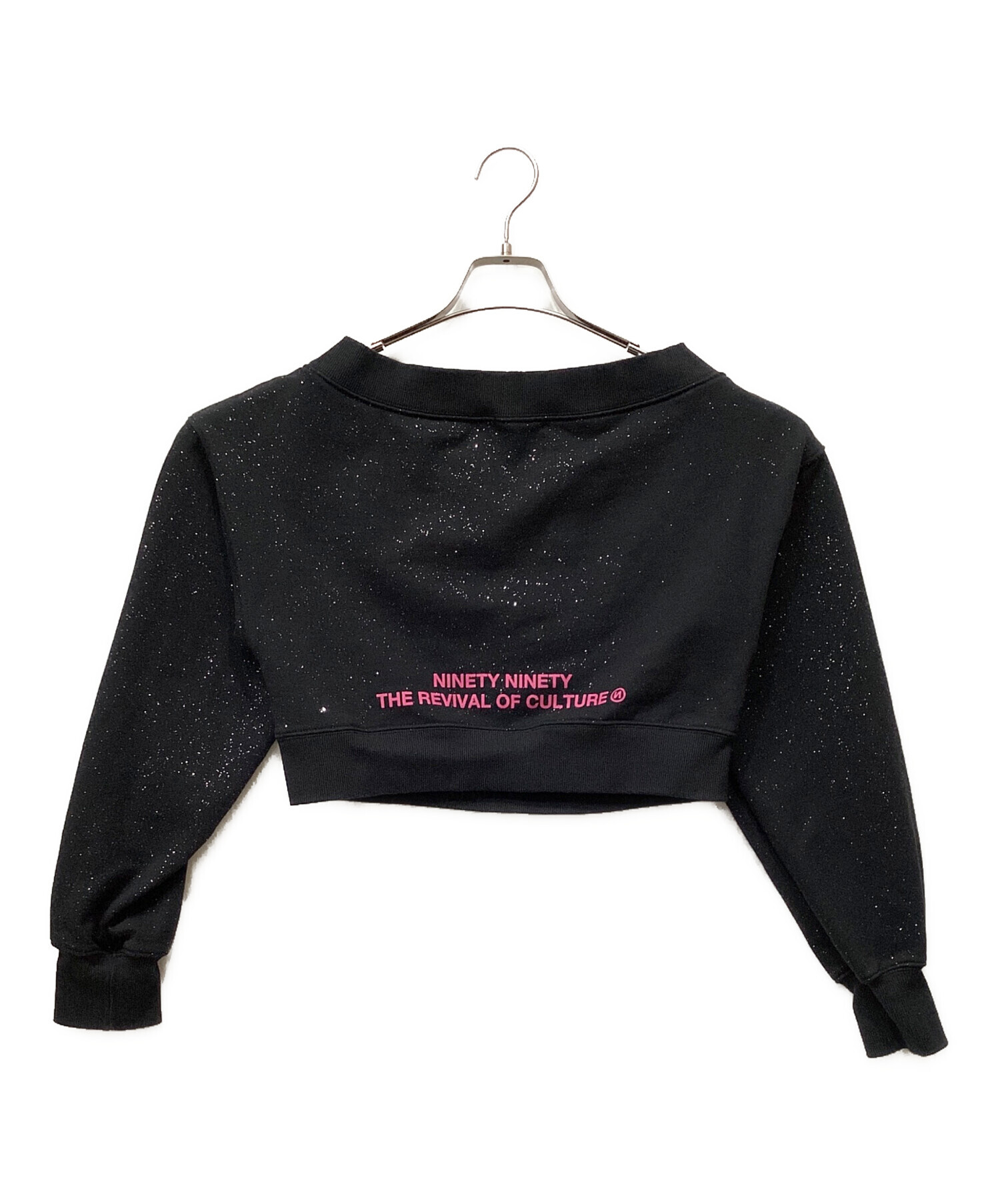 中古・古着通販】9090 (9090) オフショルダースウェット ブラック