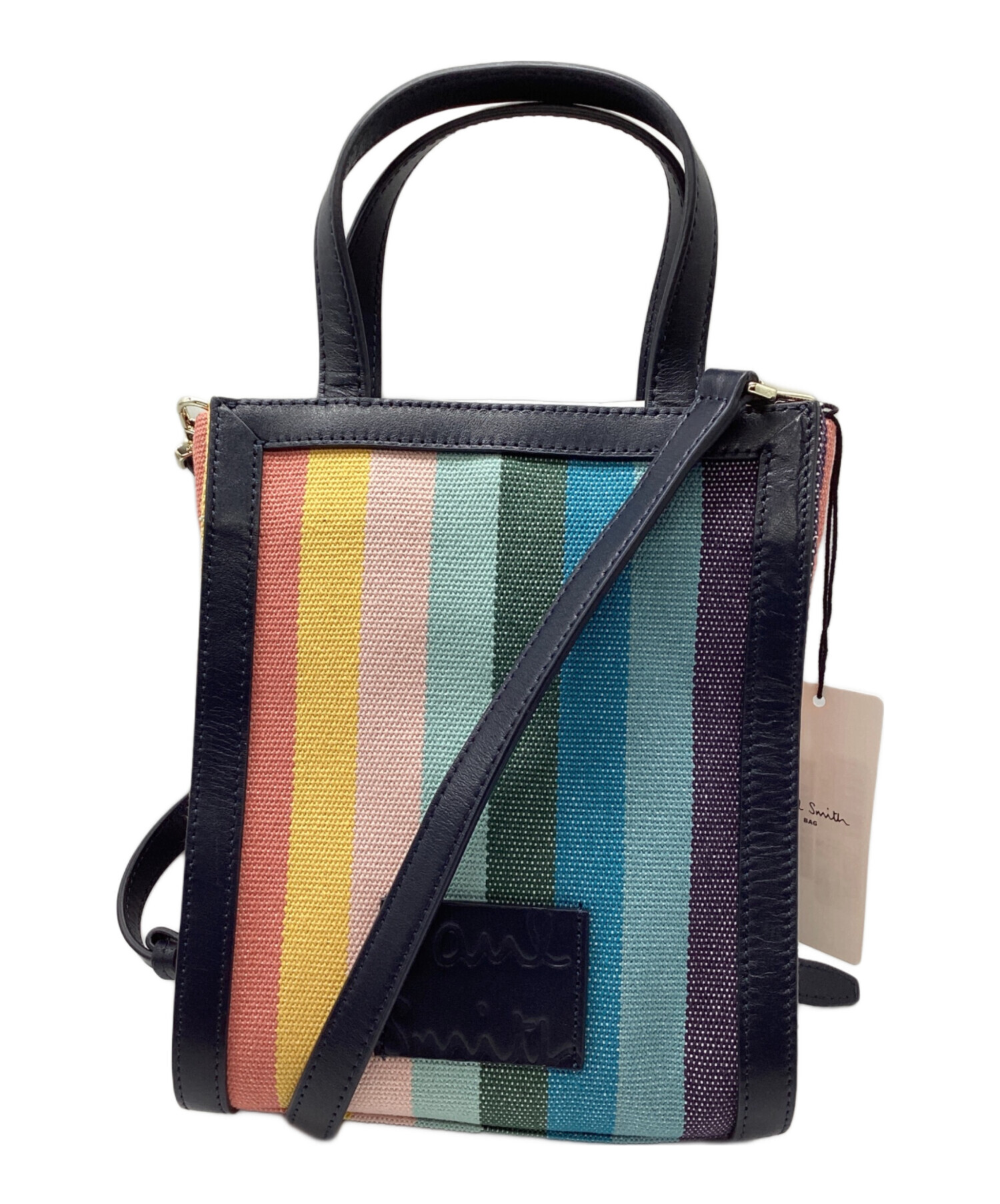 Paul Smith ポールスミス アーティストストライプ トートバッグ◎ 中古・古着通販】PAUL SMITH (ポールスミス) アーティストストライプ