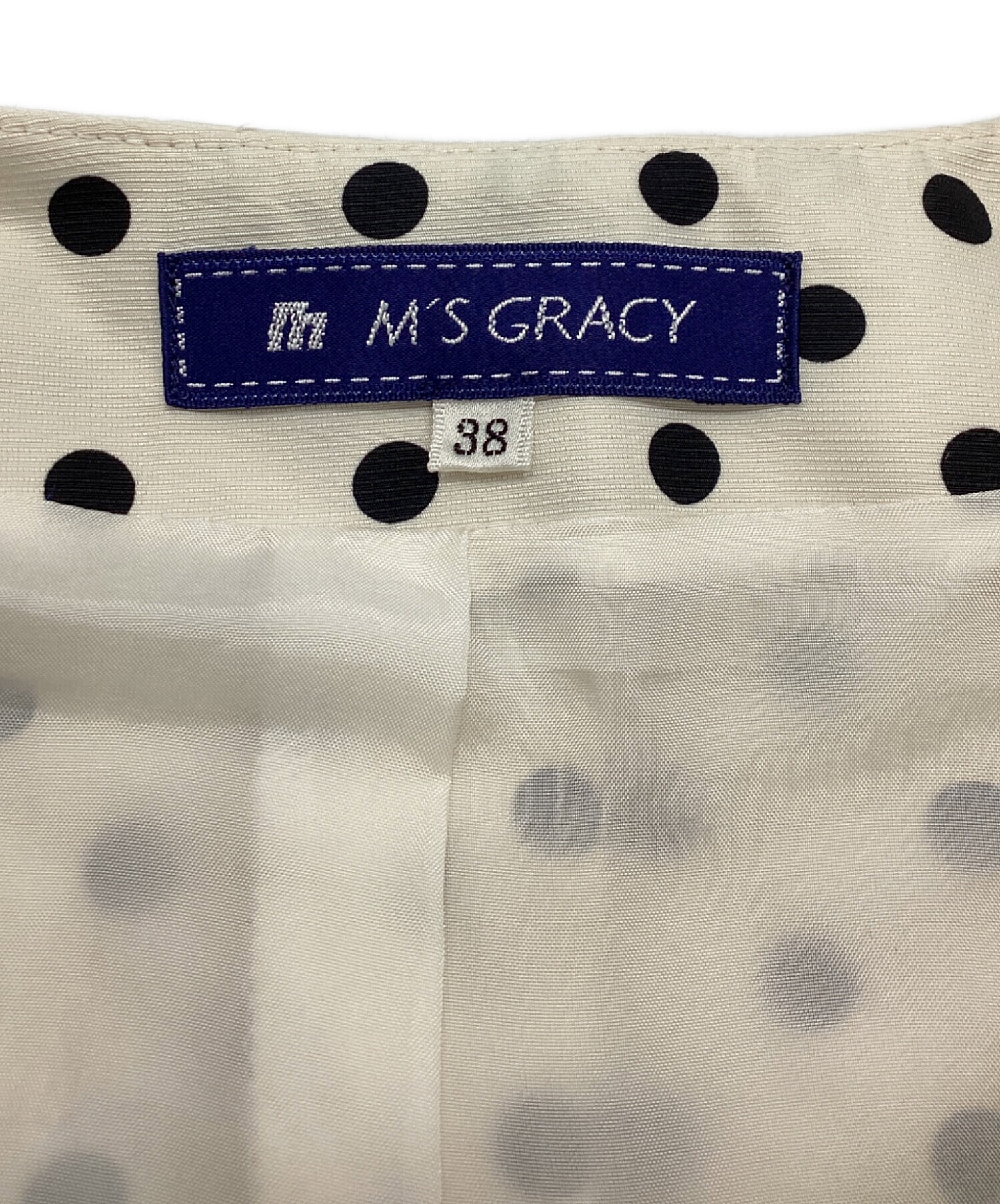 中古・古着通販】M'S GRACY (エムズグレイシー) フリルドットコート