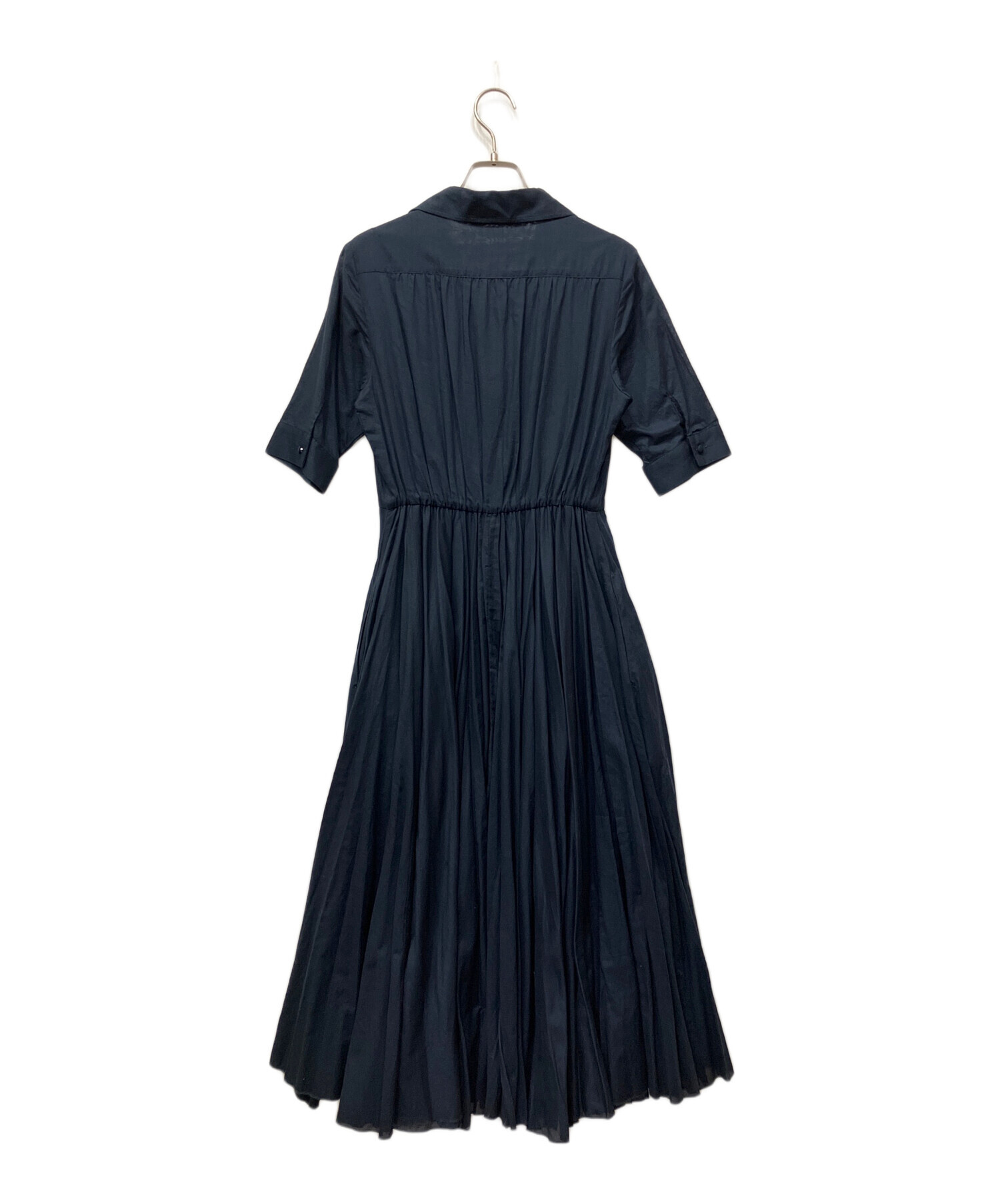 JＥN N E ジェンヌ　オフショルダー 半袖 ロングワンピース ネイビーＭ 中古・古着通販】JENNE (ジェンヌ) 半袖ワンピース ネイビー サイズ:M