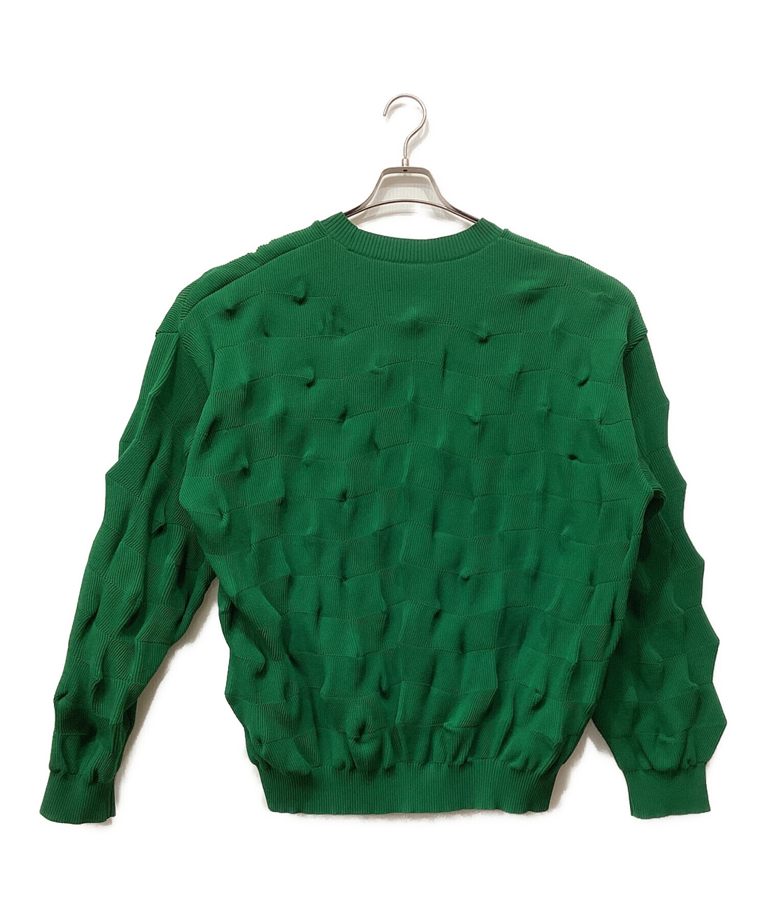 中古・古着通販】stein (シュタイン) BUMPY PATTERNED KNIT グリーン 