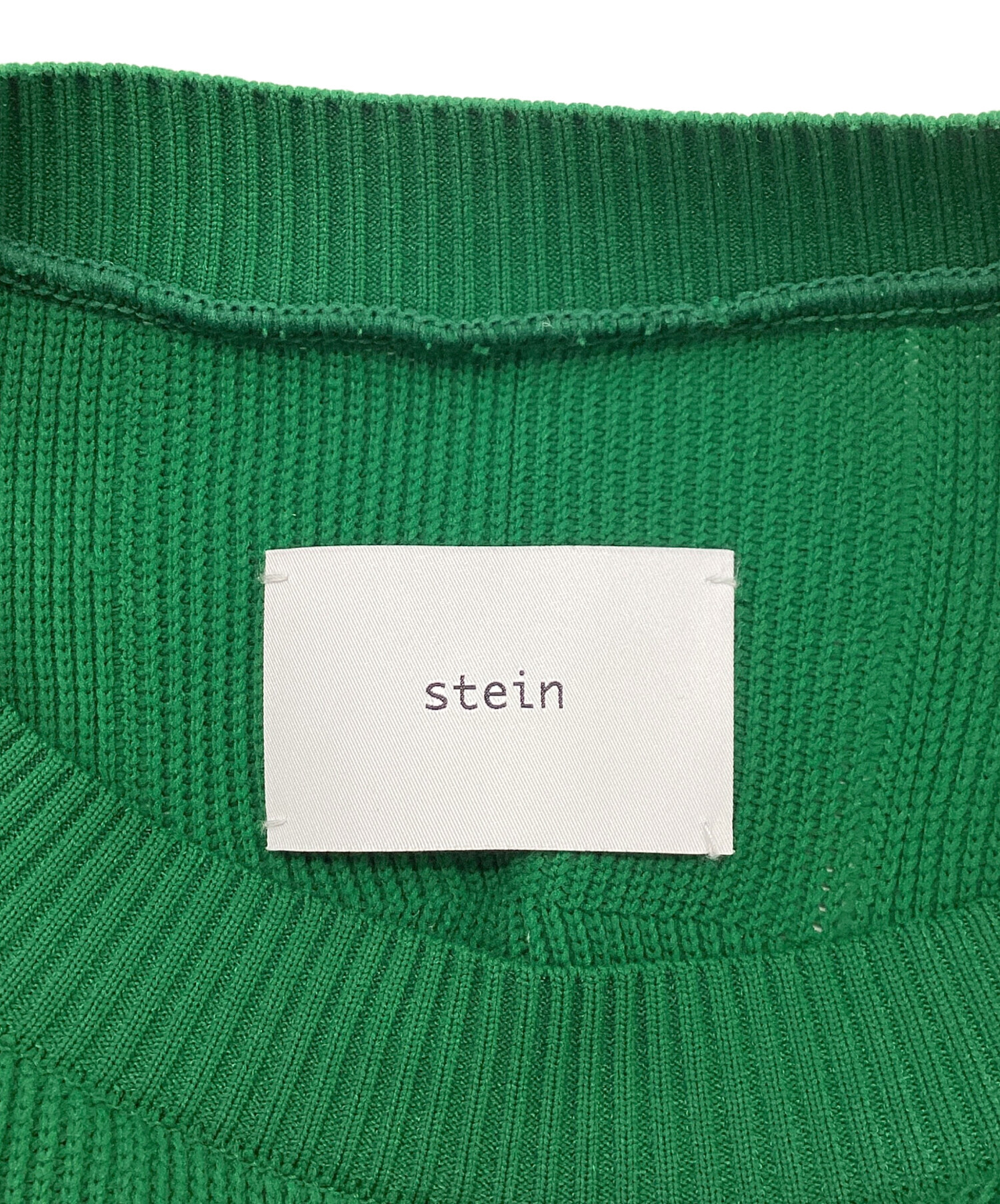 中古・古着通販】stein (シュタイン) BUMPY PATTERNED KNIT グリーン 