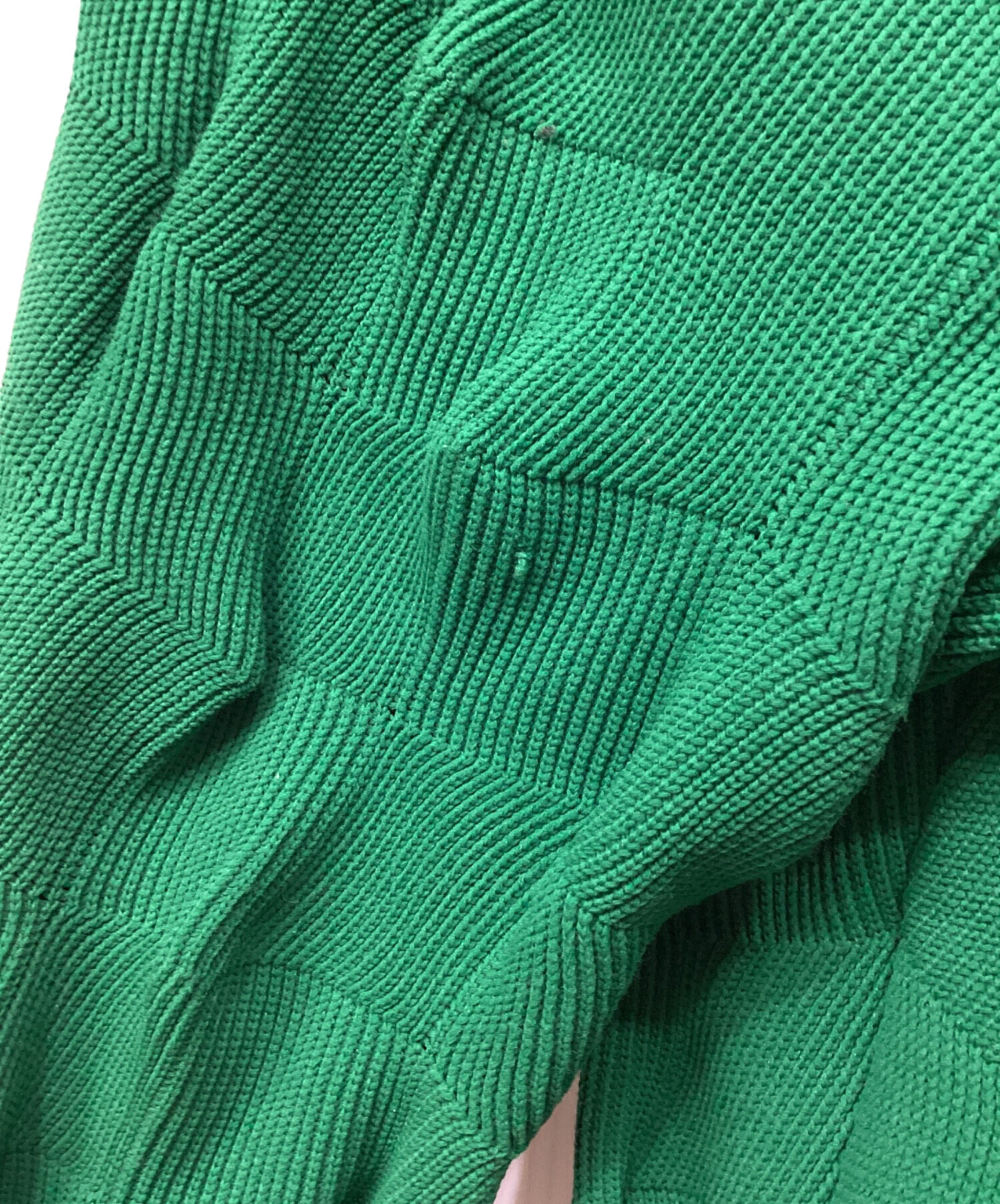 中古・古着通販】stein (シュタイン) BUMPY PATTERNED KNIT グリーン 