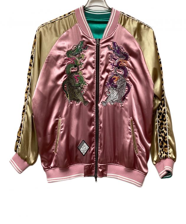 中古・古着通販】GALFY (ガルフィー) リバーシブルスカジャン グリーン