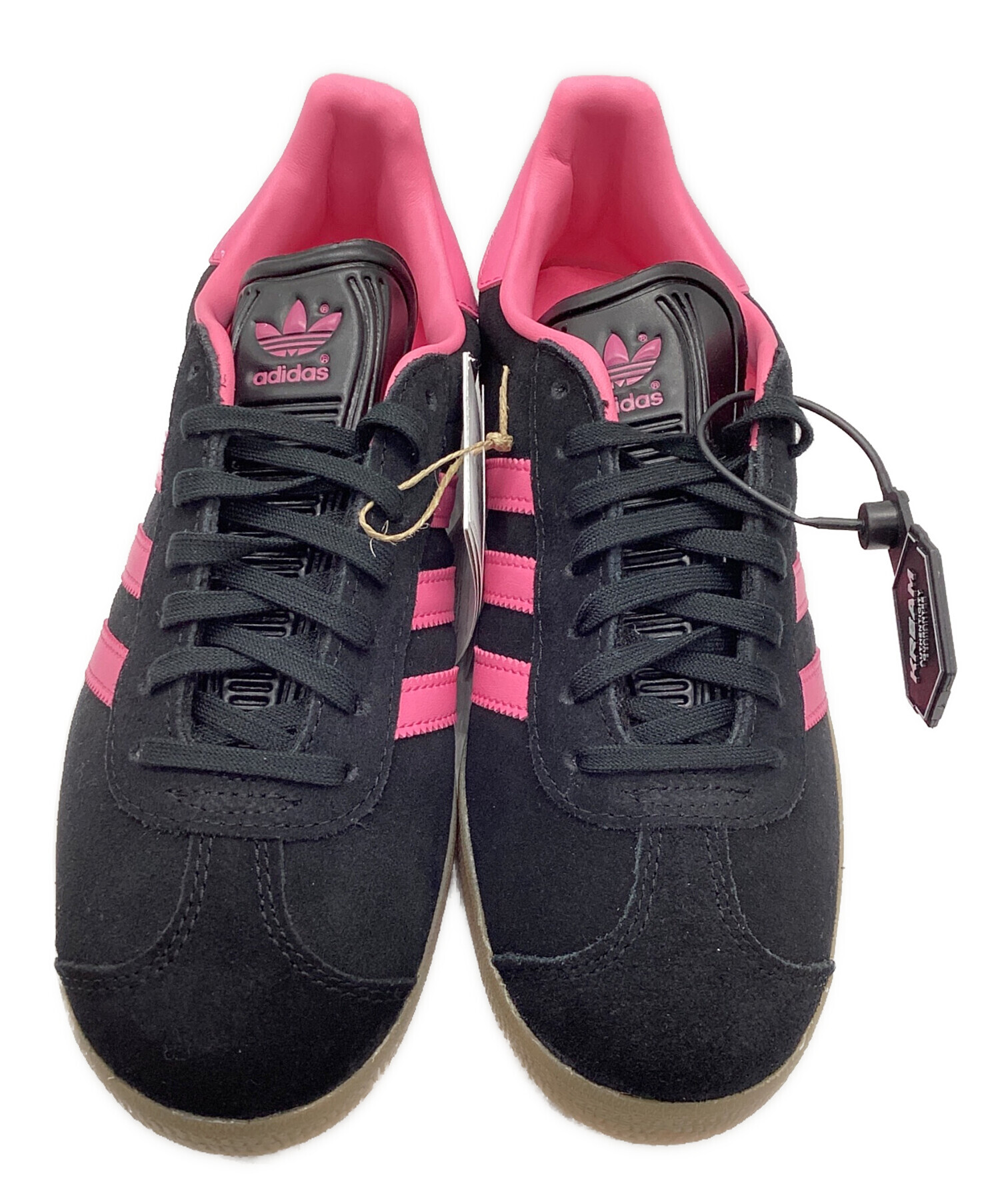 アディダス GAZELLE ピンク ブラック スニーカー23.5cm 中古・古着通販】adidas (アディダス) GAZELLE(ガゼル) ブラック