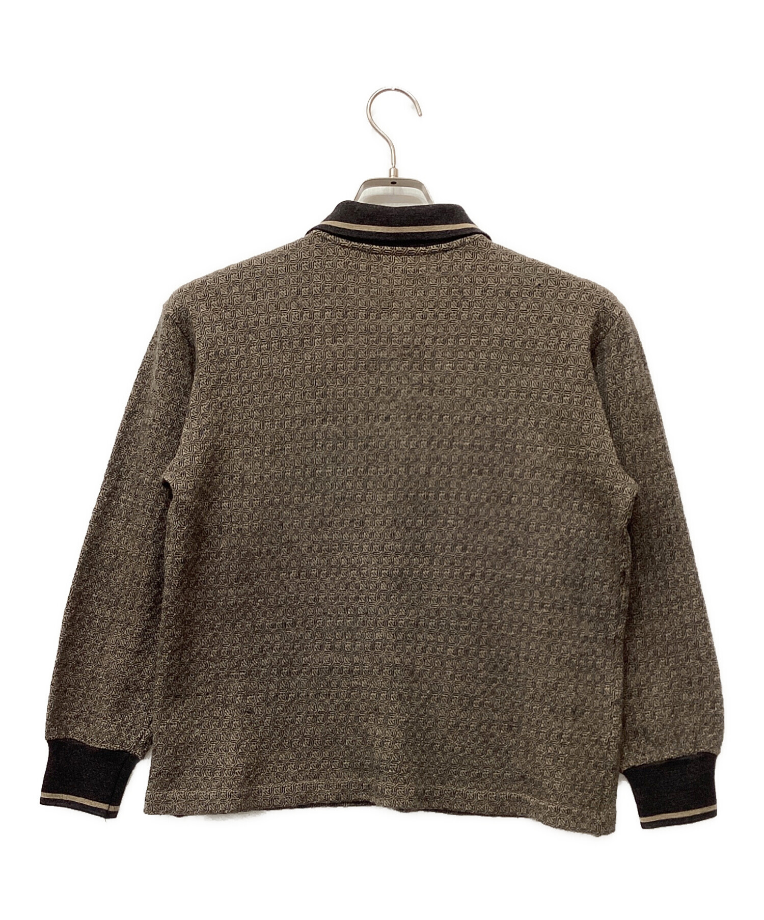中古・古着通販】CELINE HOMME (セリーヌオム) ニットポロ ベージュ 