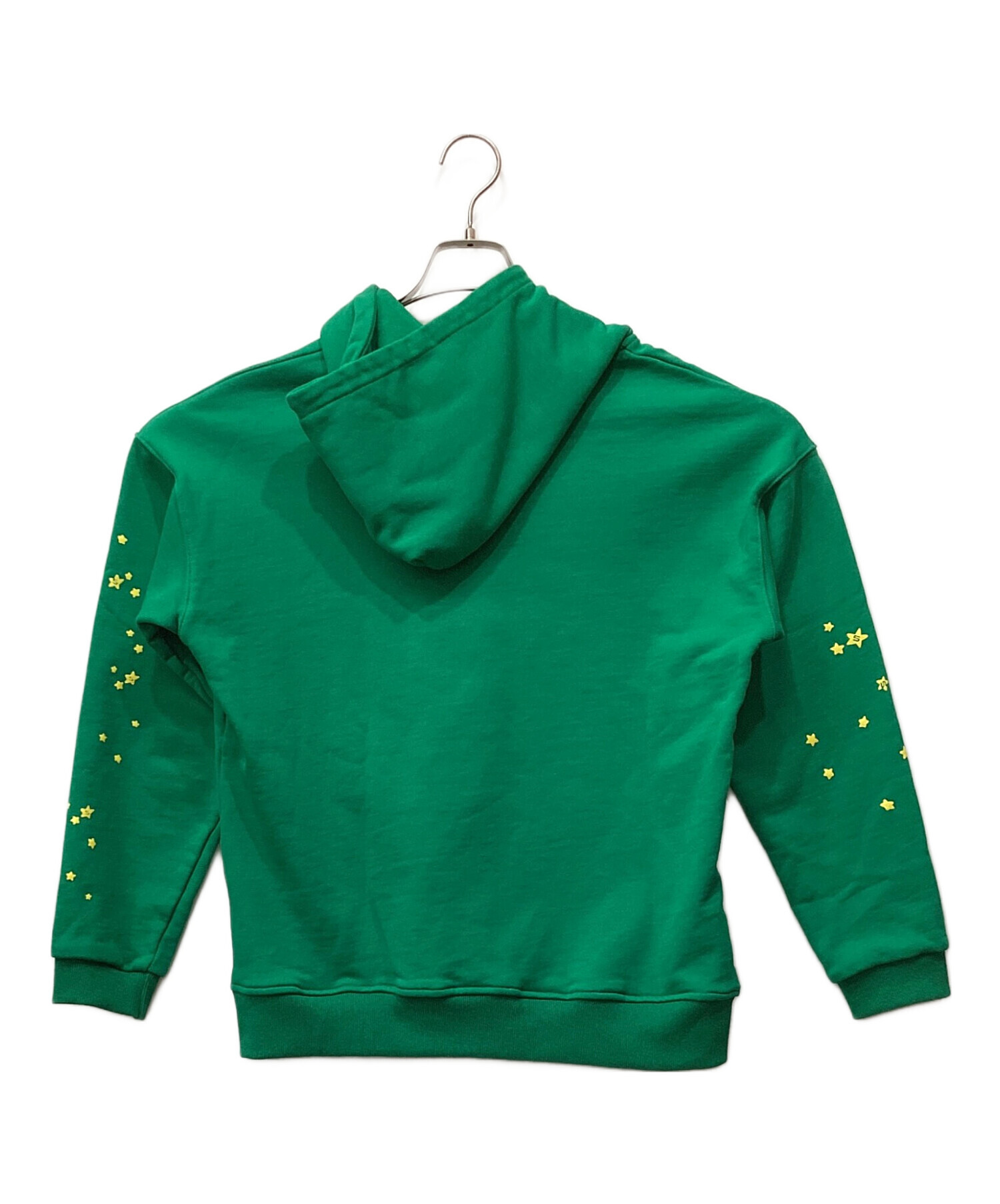 中古・古着通販】SP5DER (スパイダー) プルオーバーパーカー グリーン