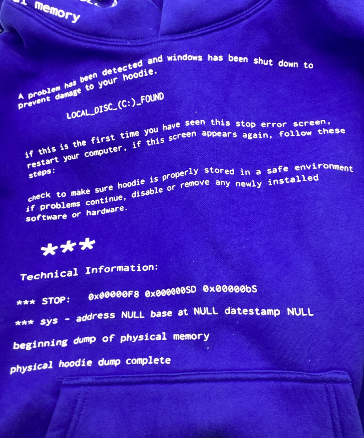 中古・古着通販】lilonesock (-) error hoodie ブルー サイズ:XS