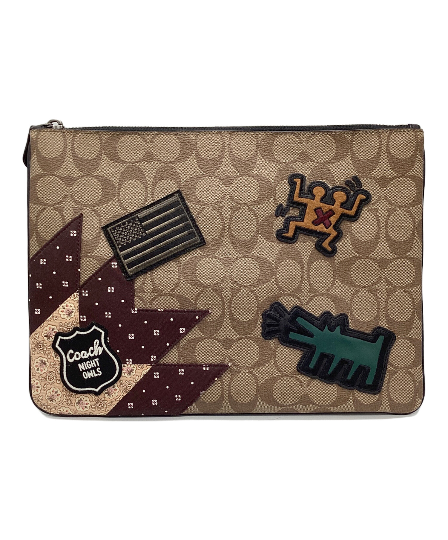 中古・古着通販】COACH (コーチ) クラッチバッグ シグネチャー 
