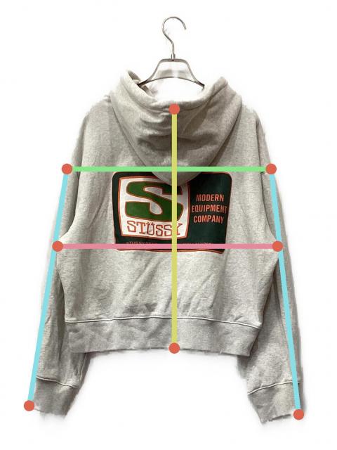 美品 STUSSY パーカー プルオーバー アイボリー フロントロゴ ストリート 中古・古着通販】stussy (ステューシー) プルオーバーパーカー 28629