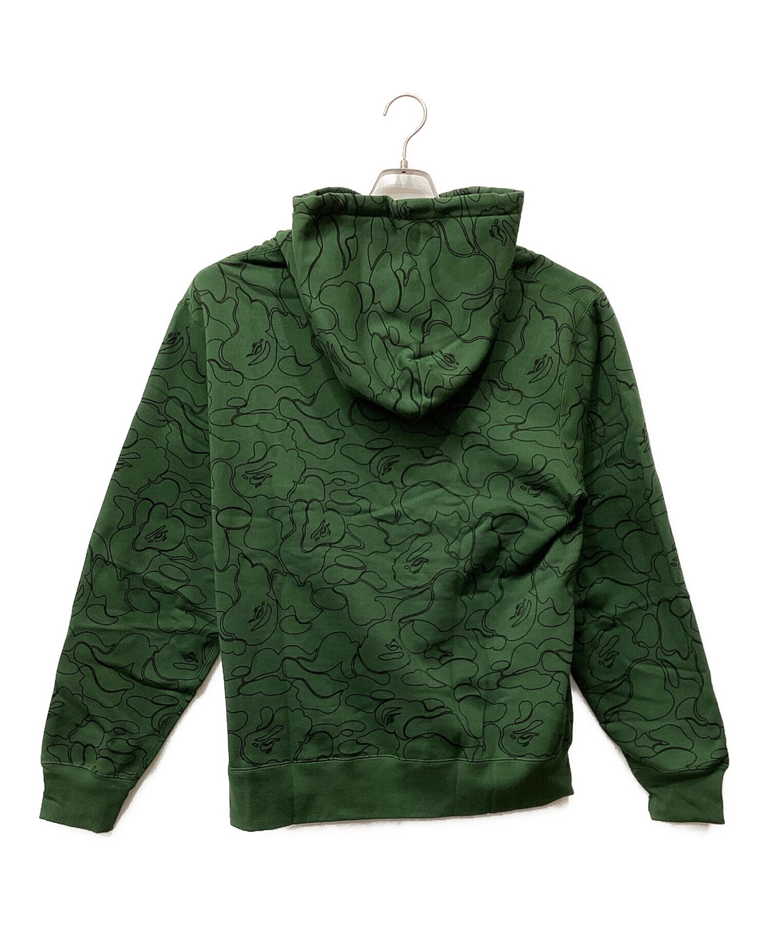 A BATHING APE アベイシングエイプ パーカー S 緑 【古着】【中古】【送料無料】 中古・古着通販】A BATHING APE (ア ベイシング エイプ) プルオーバー