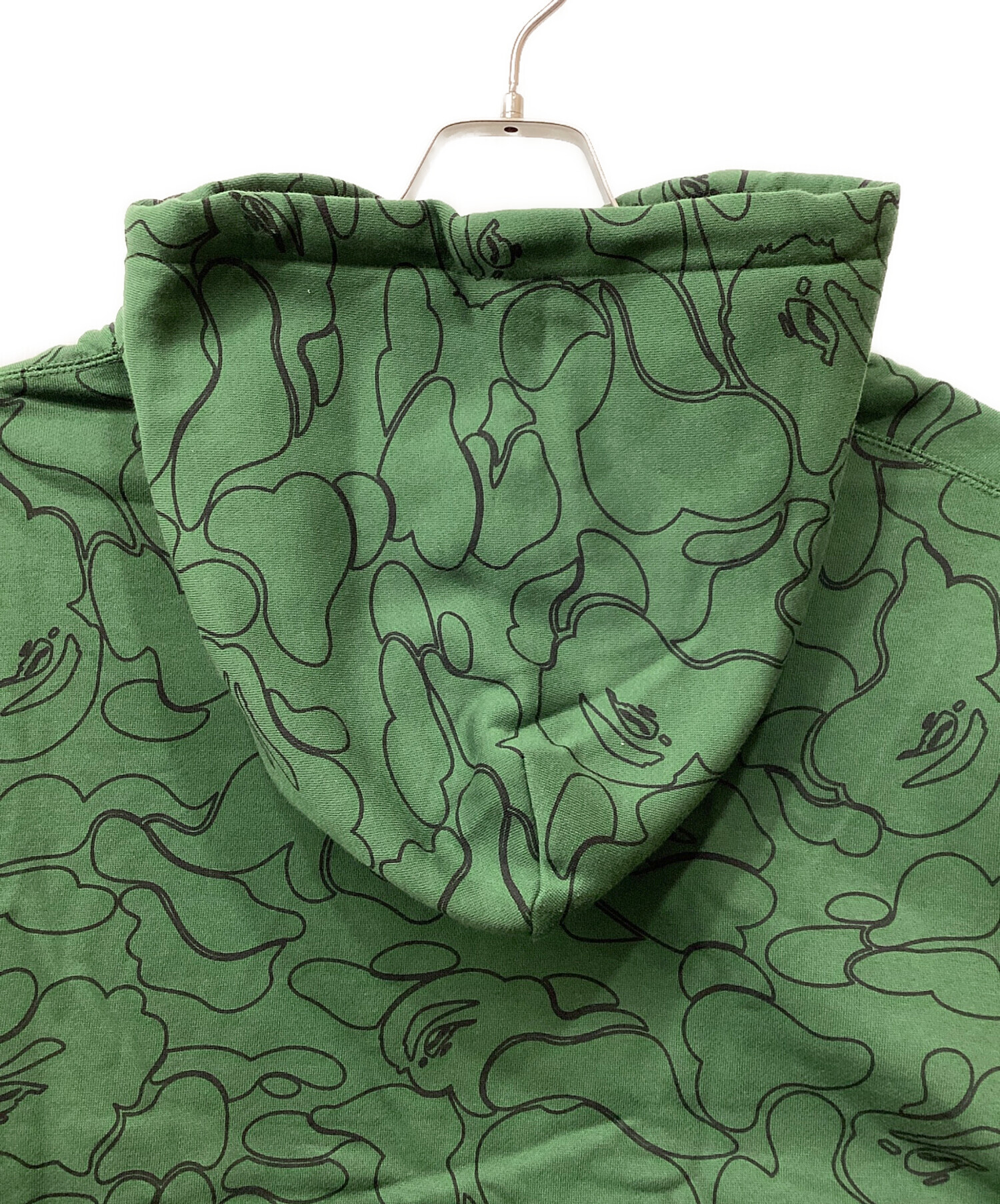 A BATHING APE アベイシングエイプ パーカー S 緑 【古着】【中古】【送料無料】 中古・古着通販】A BATHING APE (ア ベイシング エイプ) プルオーバー