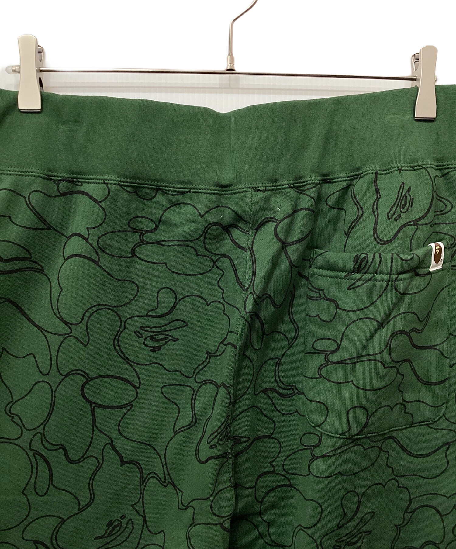 A BATHING APE パンツ Lサイズ グリーン 中古・古着通販】A BATHING APE (ア ベイシング エイプ) スウェット