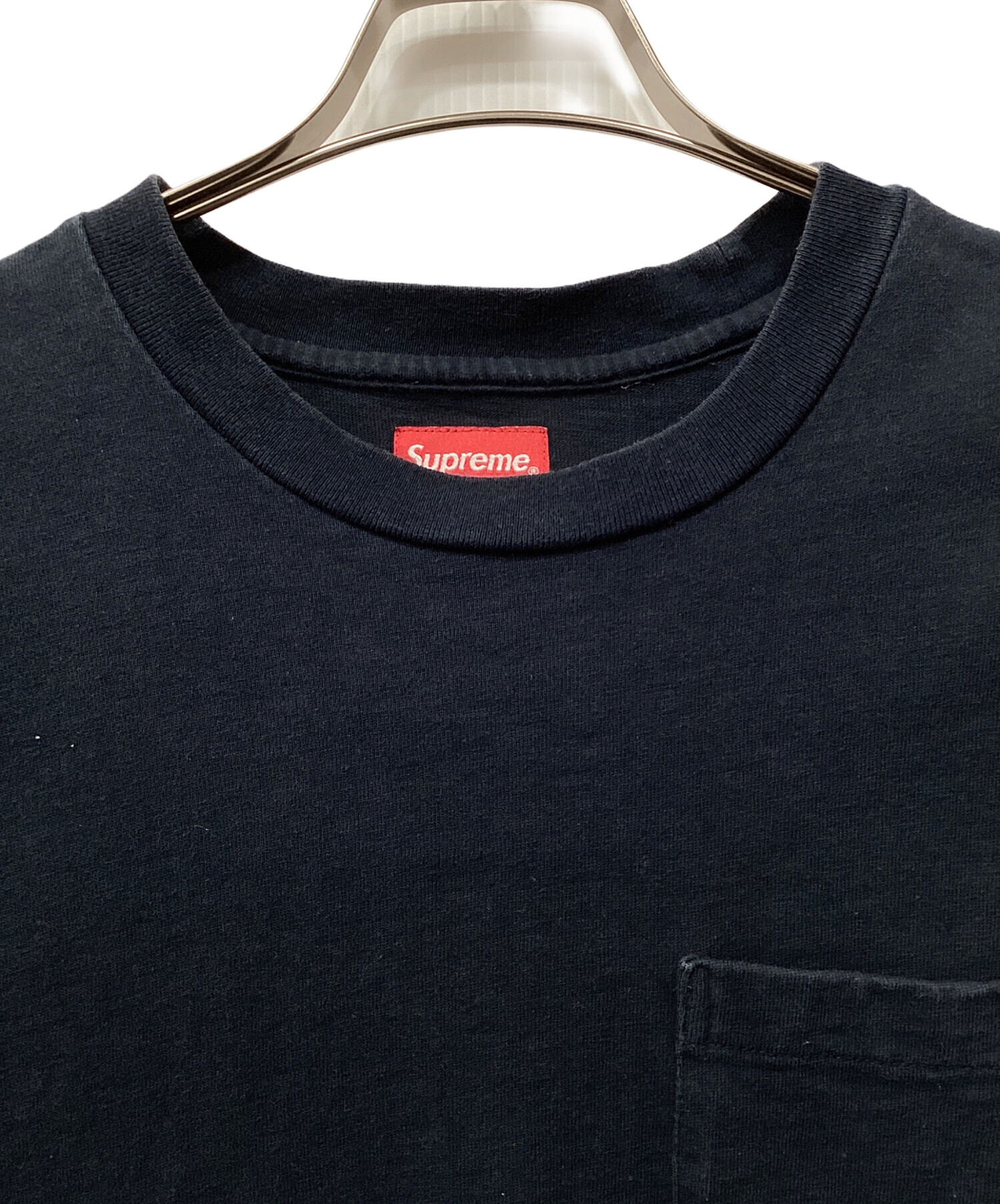 中古・古着通販】SUPREME (シュプリーム) 半袖カットソー ネイビー 