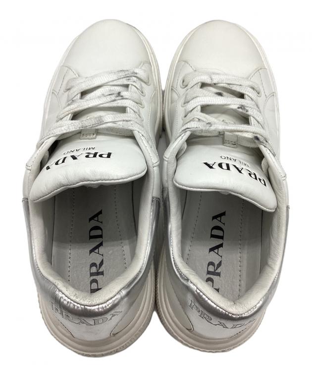中古・古着通販】PRADA (プラダ) ローカットスニーカー ホワイト