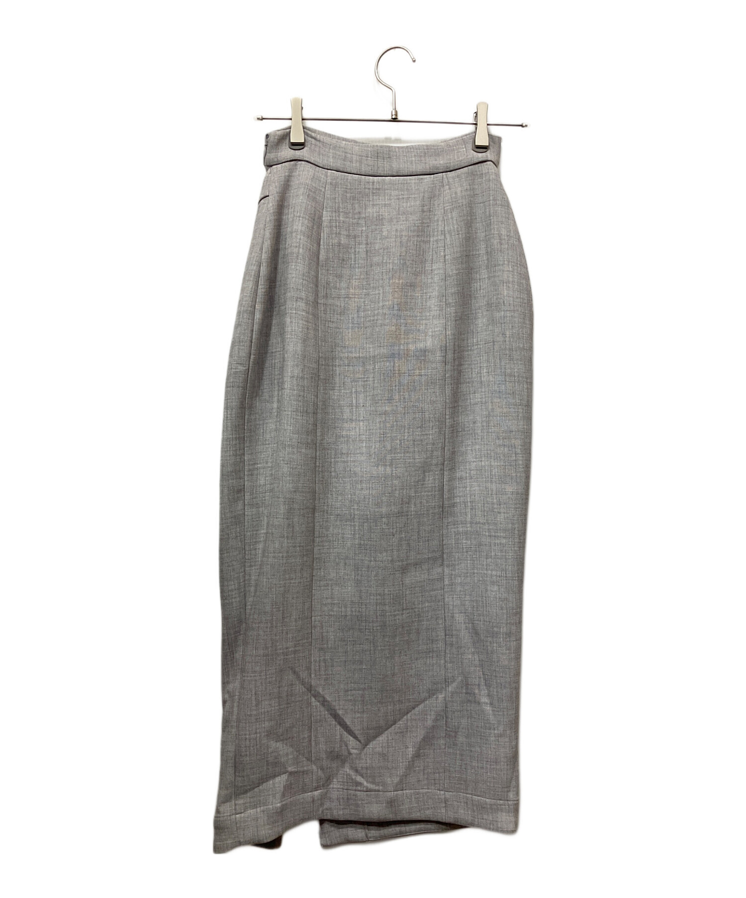 スナイデル　タイトジャンスカ　グレー 新品 タグ付き 中古・古着通販】Snidel (スナイデル) フロントジップタイトスカショー