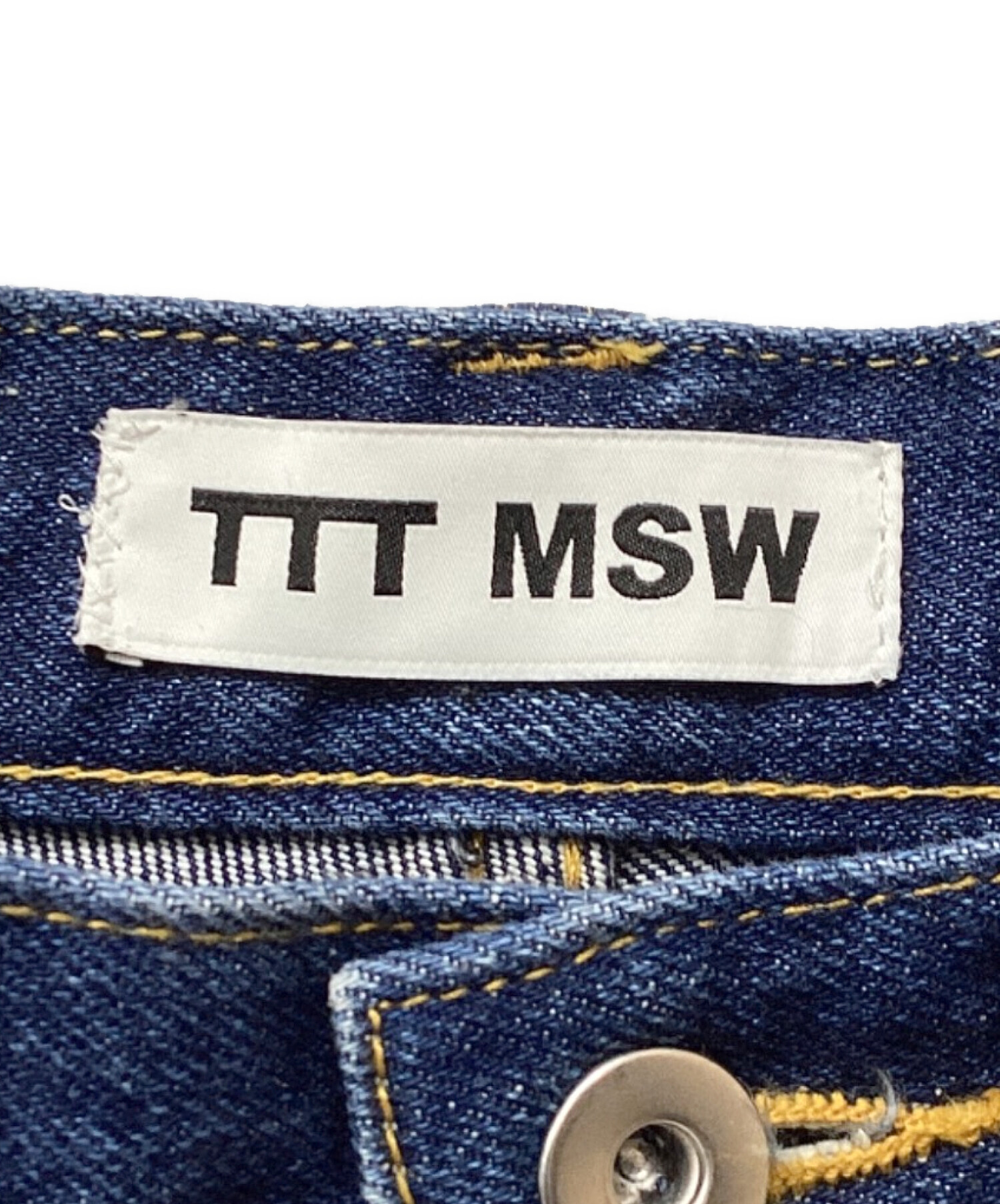 中古・古着通販】TTT MSW (ティー) デニムパンツ インディゴ サイズ:M