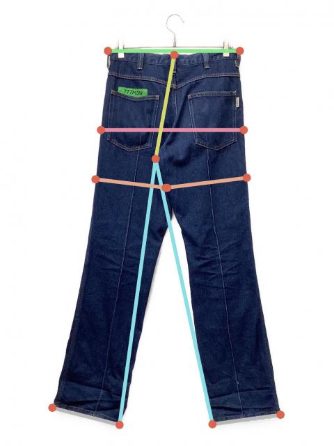 中古・古着通販】TTT MSW (ティー) デニムパンツ インディゴ サイズ:M