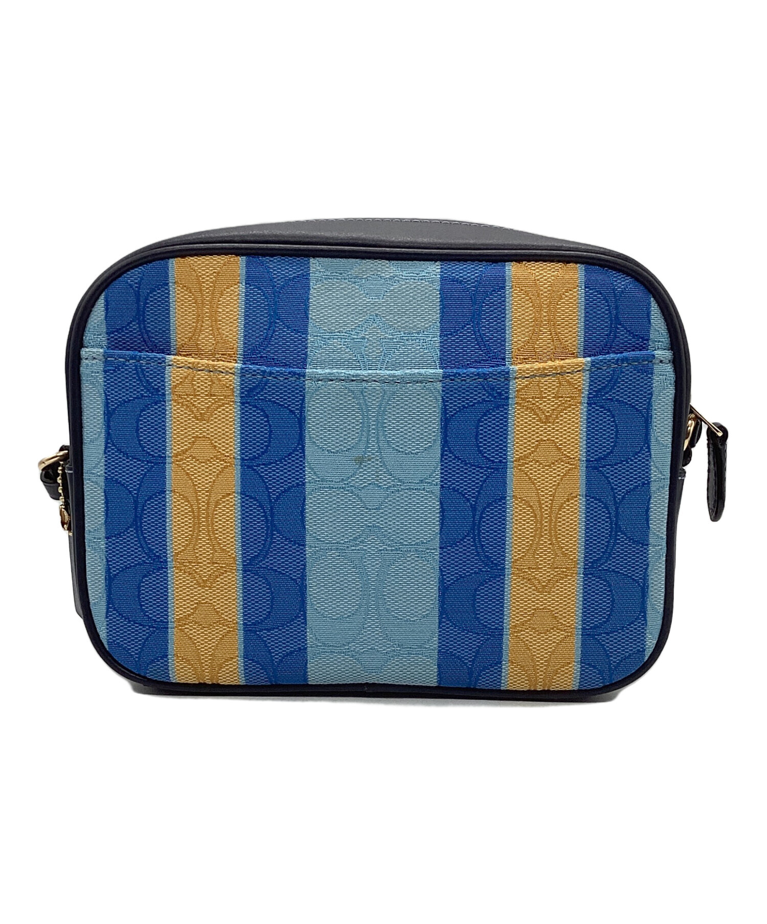 中古・古着通販】COACH (コーチ) ショルダーバッグ ネイビー×ブルー