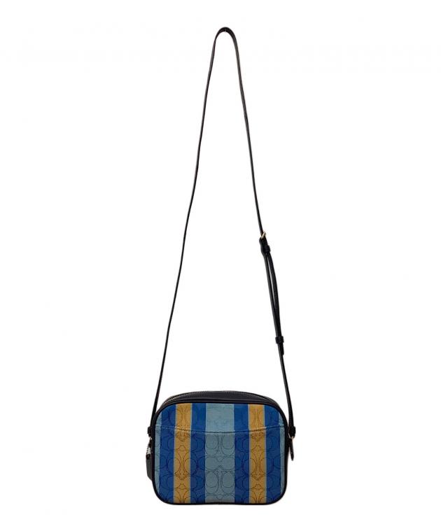 中古・古着通販】COACH (コーチ) ショルダーバッグ ネイビー×ブルー