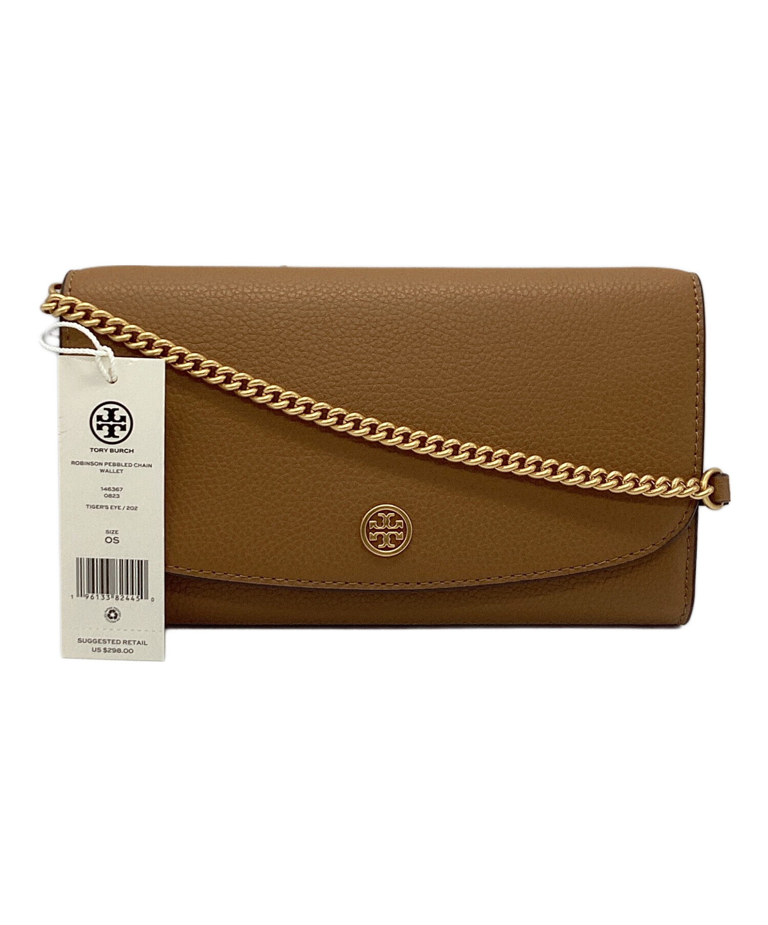 トリーバーチ Willa チェーンウォレット ショルダーバッグ ポシェット 茶 Tory Burch - トリーバーチ Willa チェーンウォレット ショルダー