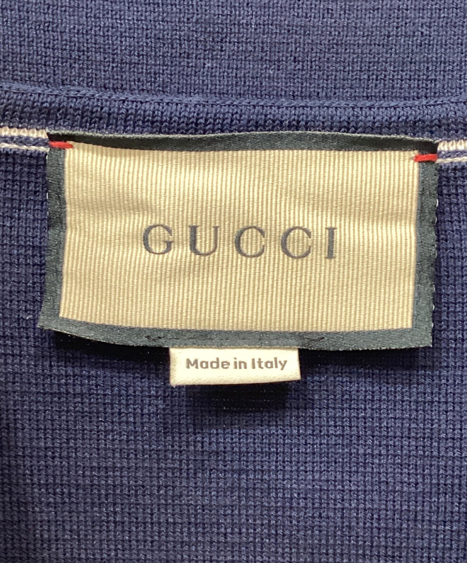 最終お値下げ！美品GUCCI ネイビー カーディガン 中古・古着通販】GUCCI (グッチ) カーディガン ネイビー サイズ:S