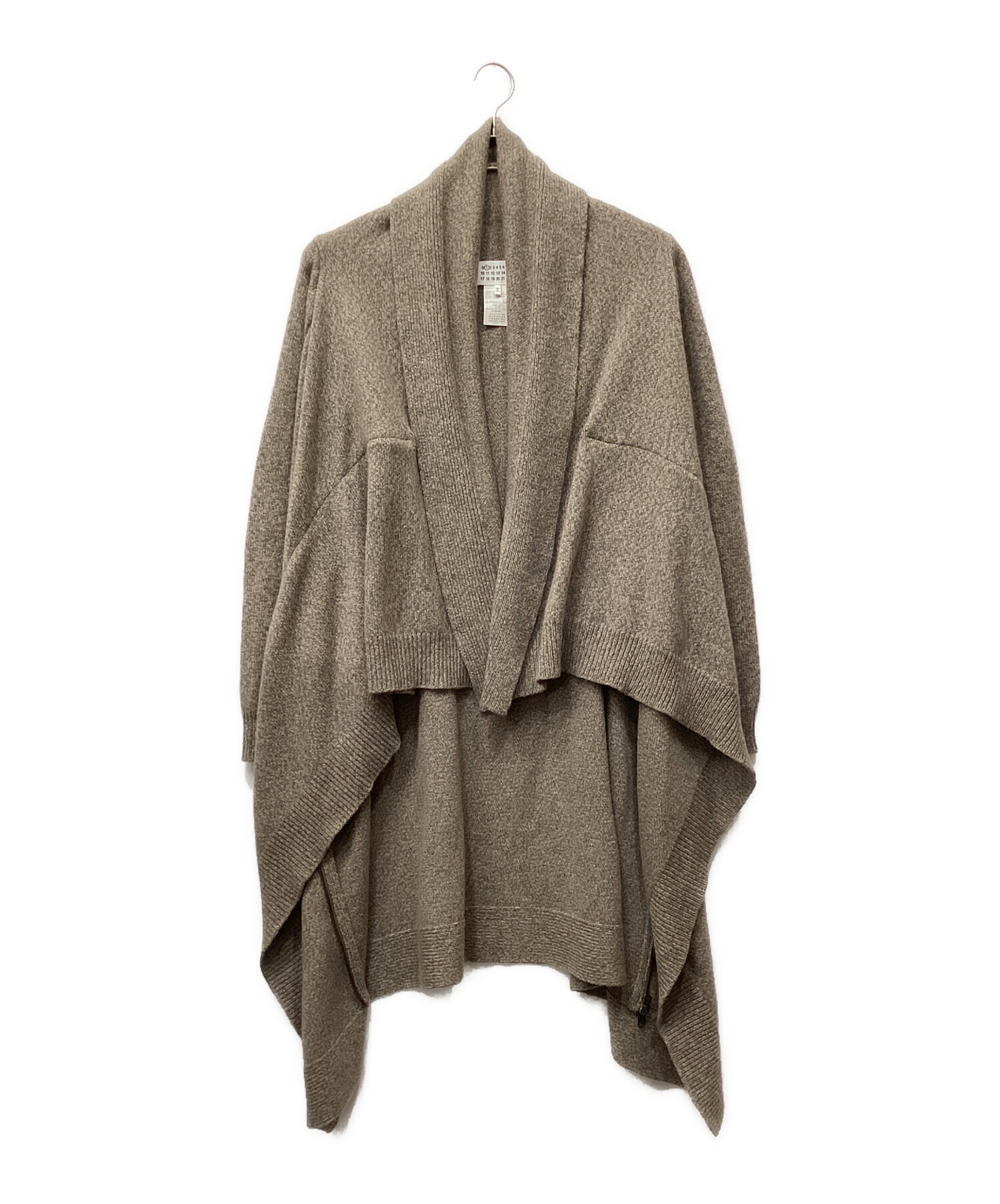 美品 Maison Margiela メゾンマルジェラ 白タグ シルクニット ロングカーディガン Sサイズ サックス レディース 古着 中古 USED Maison Margiela（メゾンマルジェラ） 美品 白タグ ロングスリーブ