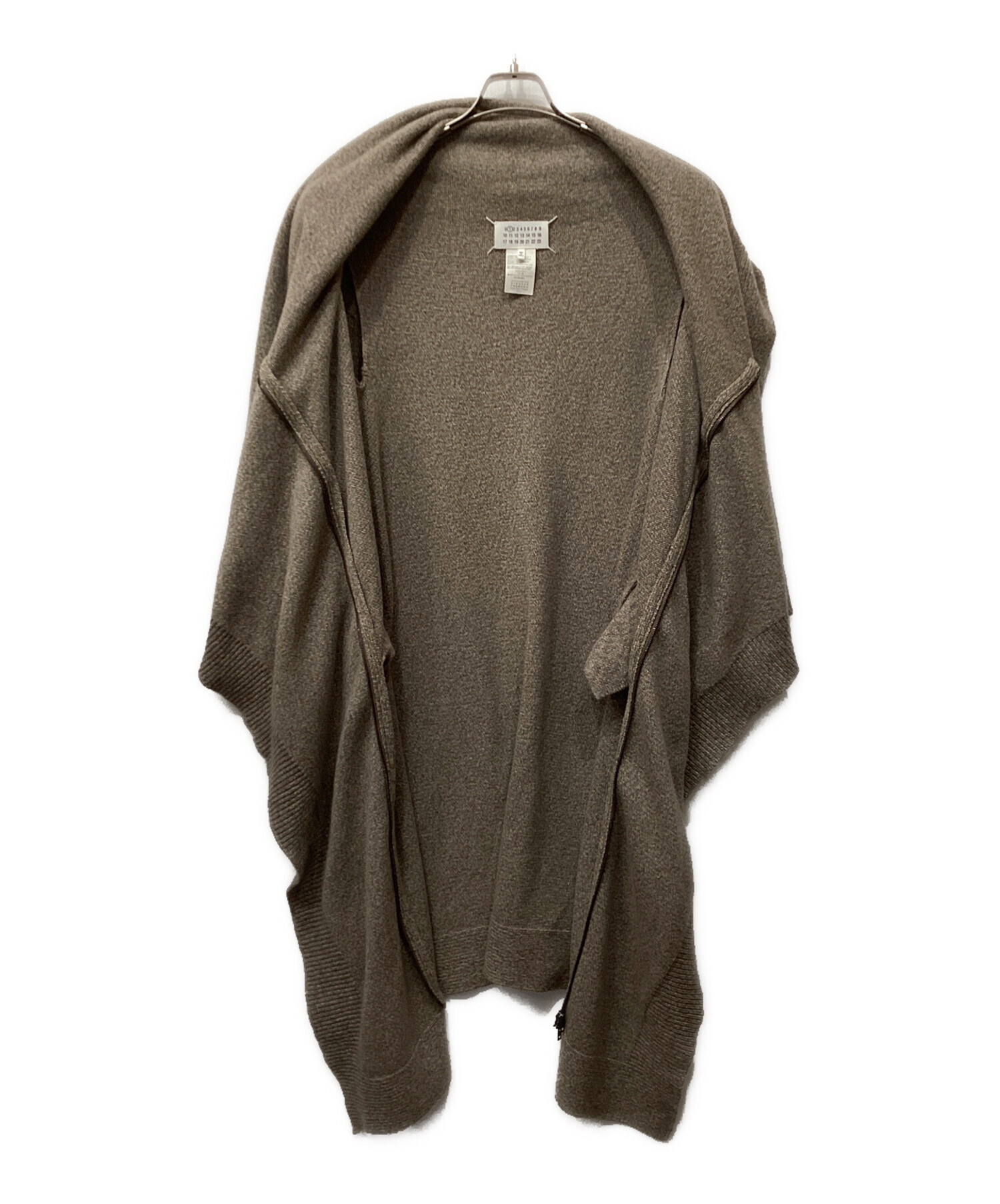メゾンマルジェラ ラグランスリーブ ロングカーディガン 無地 L イエロー 黄色 中古・古着通販】Maison Margiela (メゾンマルジェラ) ロング