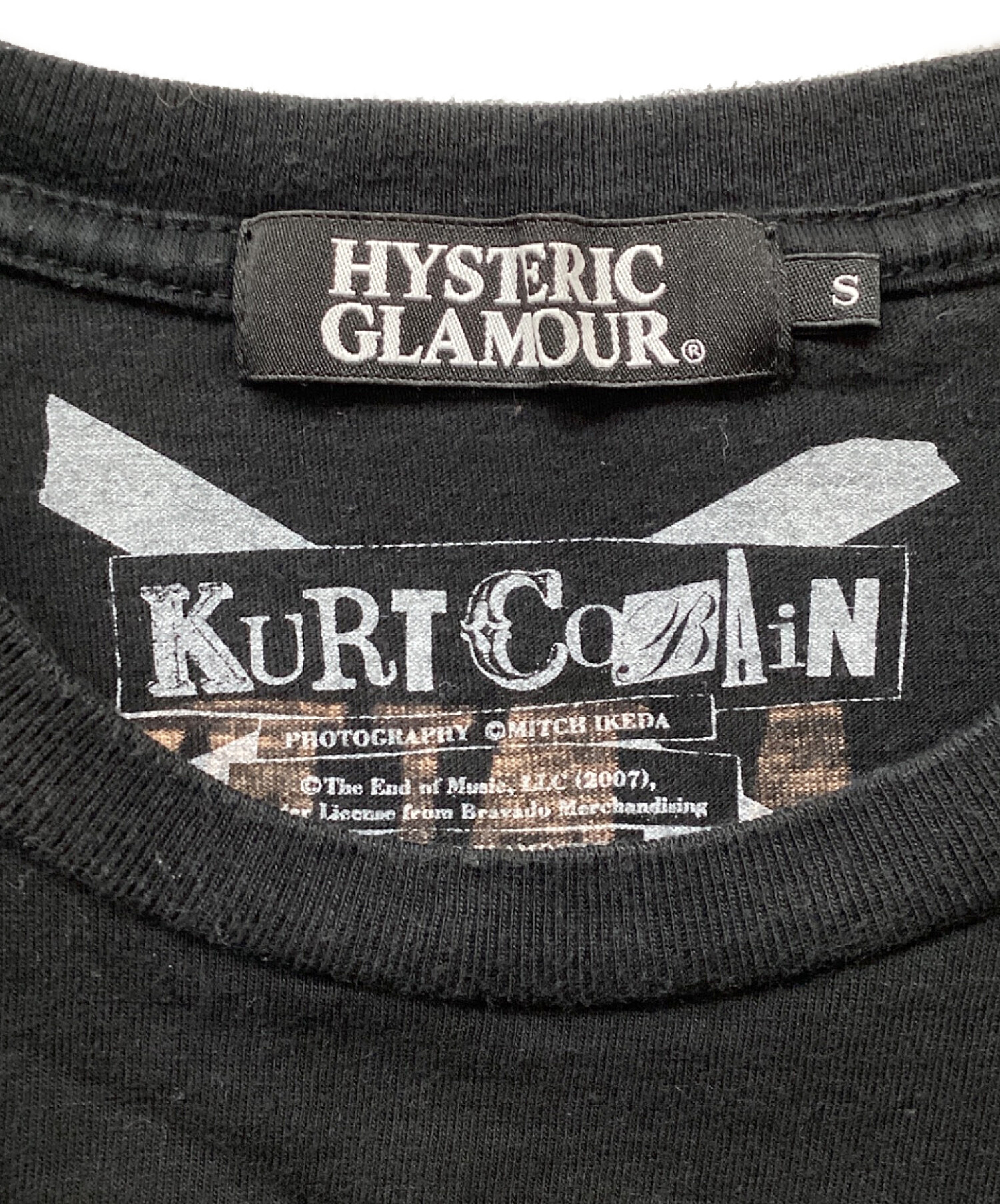 HYSTERIC GLAMOUR  Cobain プリントタンクトップ HYSTERIC GLAMOUR - DEADLY SOUNDS タンクトップ / ブラック | Tempt