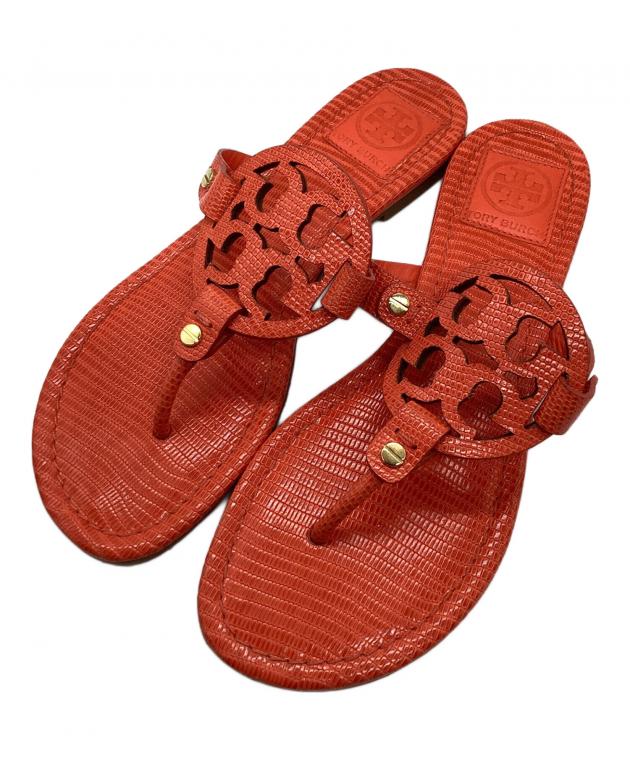 Tory Burch トリーバーチ レッド サンダル 中古・古着通販】TORY BURCH (トリーバーチ) サンダル オレンジ サイズ