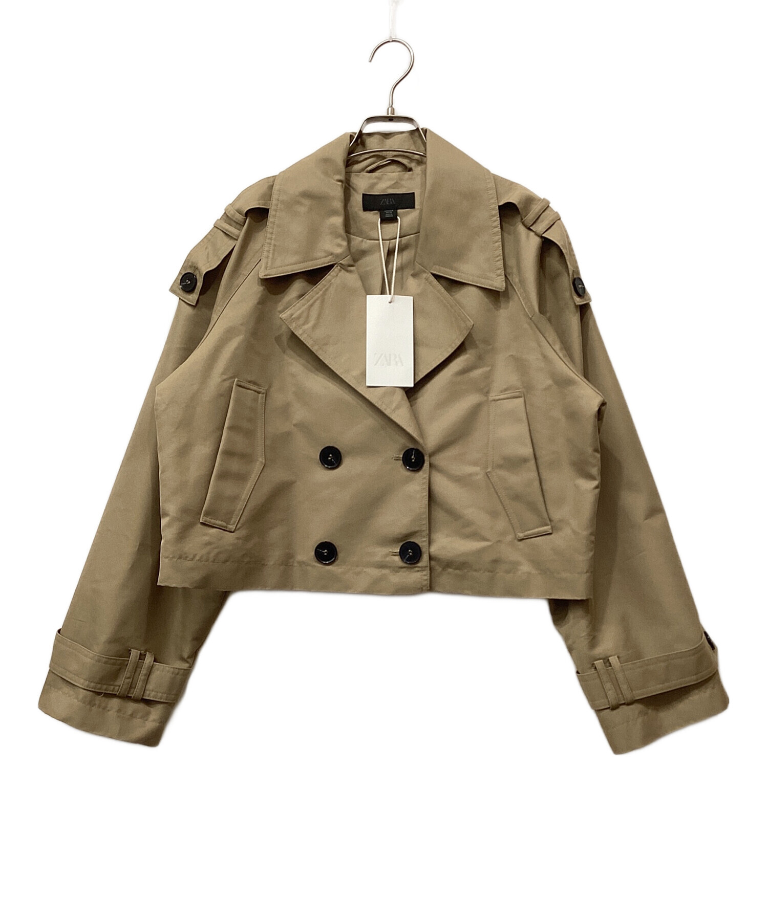 中古・古着通販】ZARA (ザラ) ショートダブルブレストトレンチコート