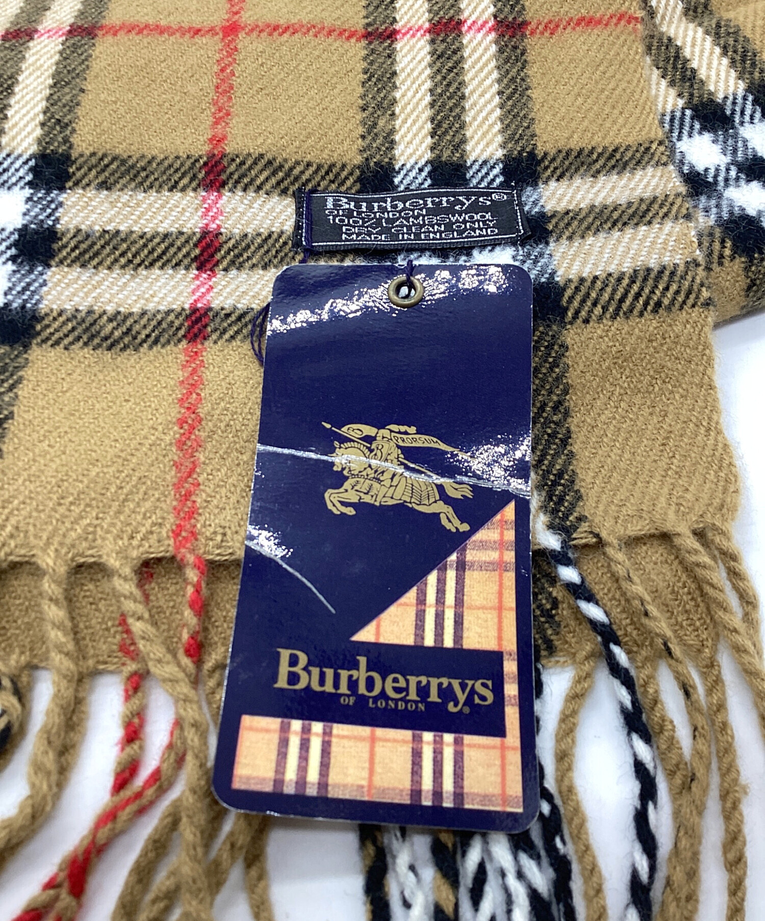 【Burberrys】マフラー 新品 未使用未開封 タグ付き　ベージュ BURBERRY（バーバリー） 並行輸入 マフラー ストール チェック 8055855