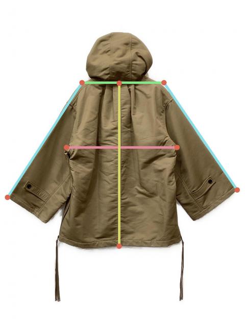 中古・古着通販】CLANE (クラネ) SIDE OPEN WIDE ANORAK ベージュ