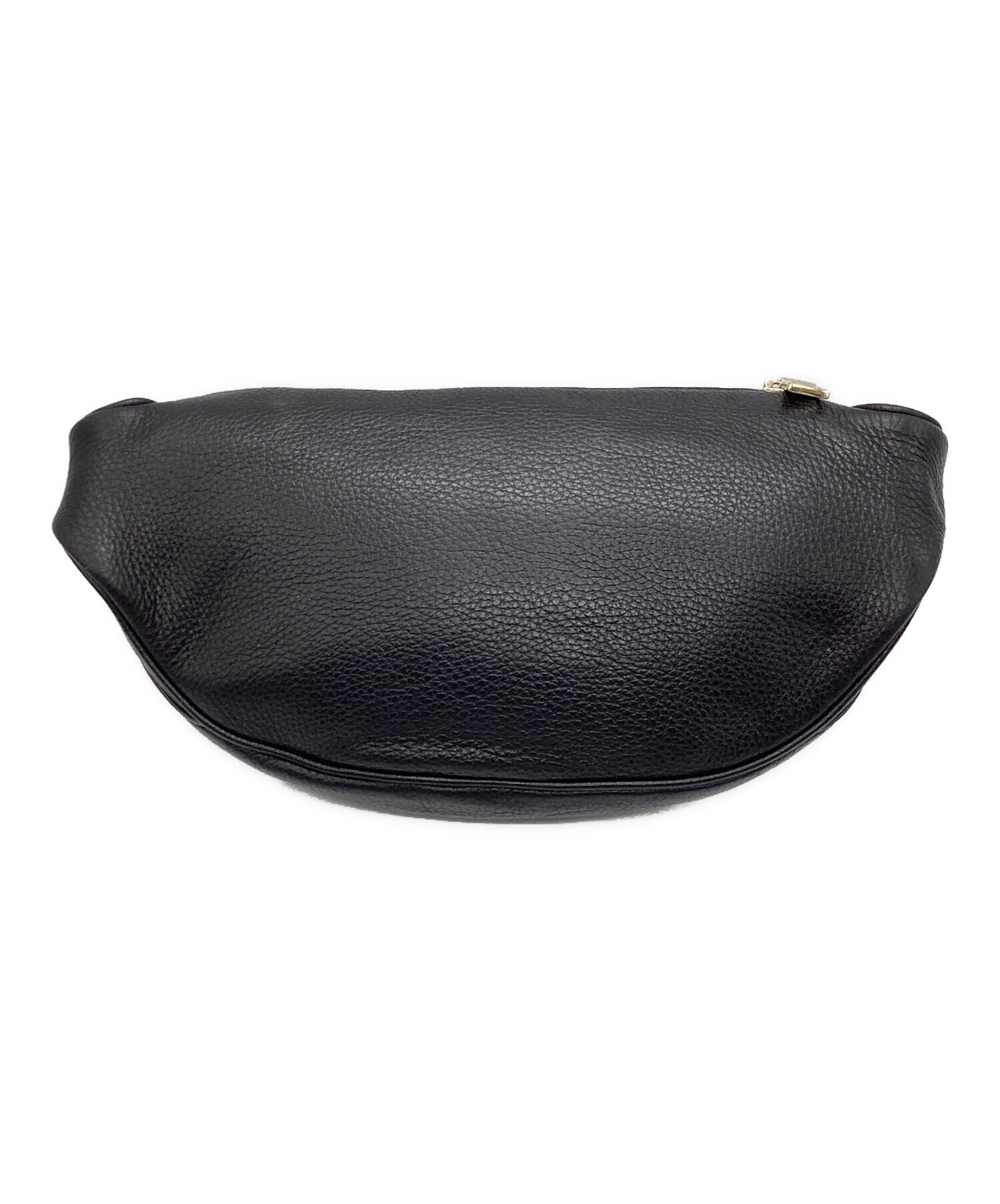 COACHブラックレザー ボディバッグ ゴールドジッパー 中古・古着通販】COACH (コーチ) ボディーバッグ ブラック×ゴールド