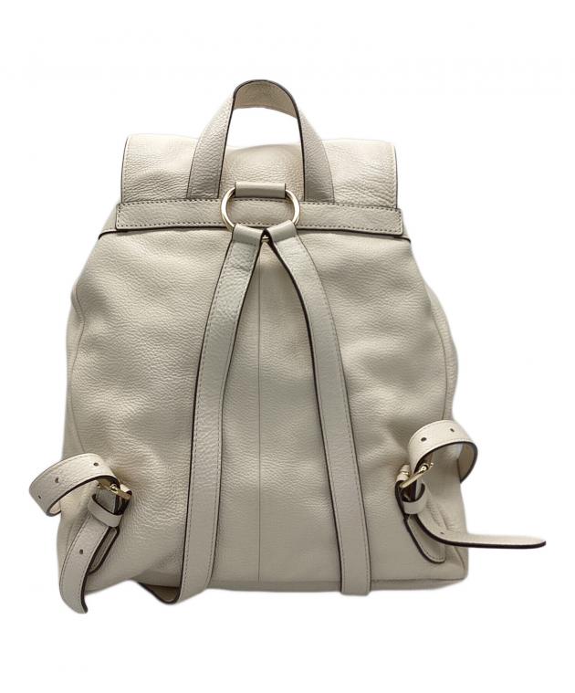 R【新品未使用品】コーチ　COACH ベージュ　レザーリュック 中古・古着通販】COACH (コーチ) レザーリュック ベージュ｜ブランド
