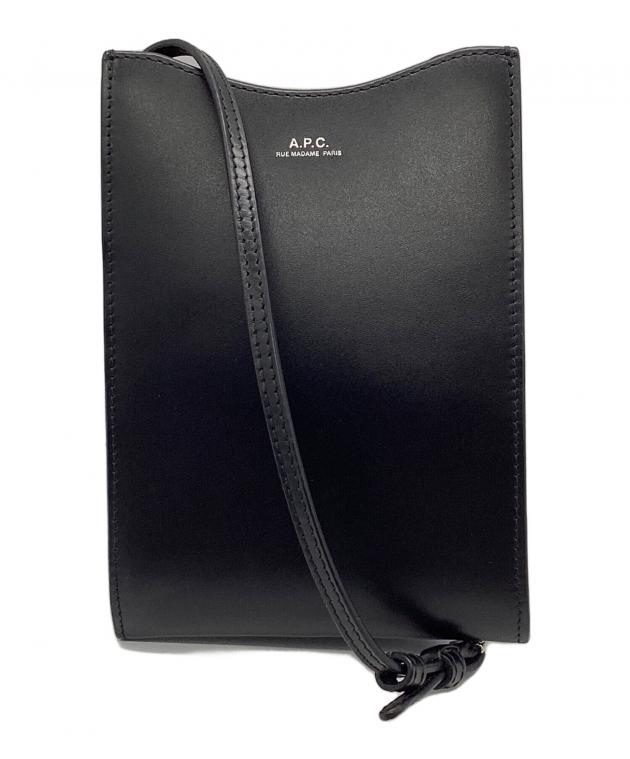 ★新品未使用★A.P.C ジェイミー ネックポーチ ブラック 黒 中古・古着通販】A.P.C. (アーペーセー) ジェイミーネックポーチ