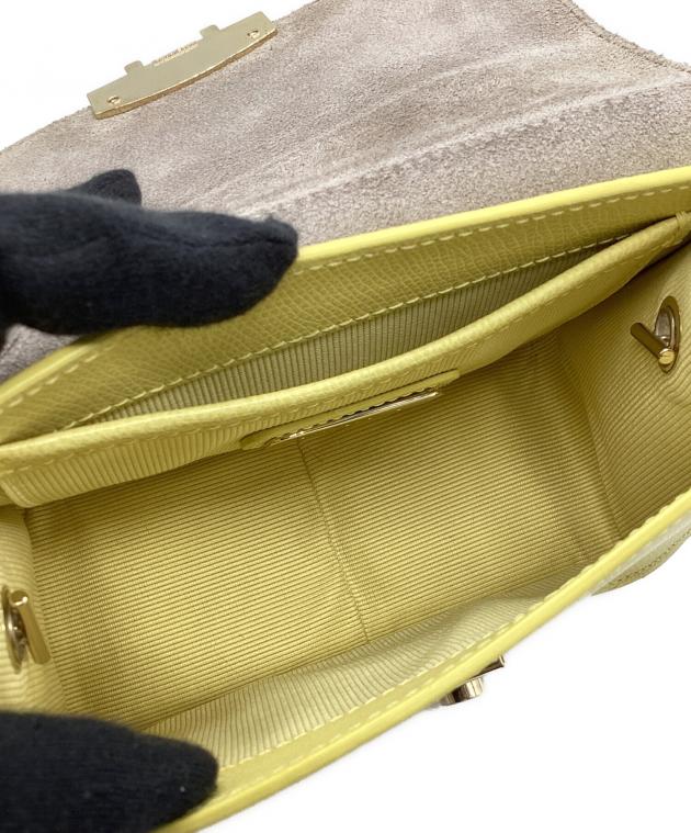 フルラ　メトロポリス　チェーンショルダーバッグ　レモンイエロー 中古・古着通販】FURLA (フルラ) チェーンショルダーバッグ メトロ