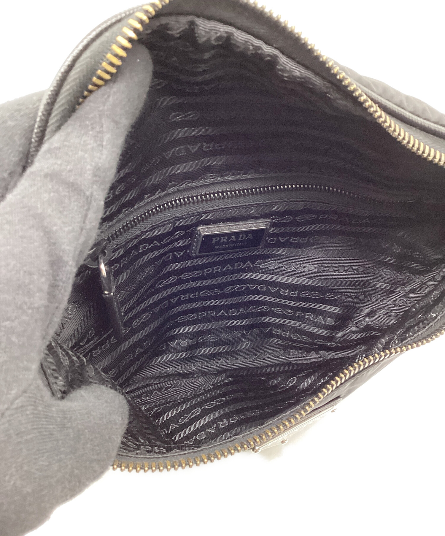 中古・古着通販】PRADA (プラダ) Re-Nylon サフィアーノレザー ベルト