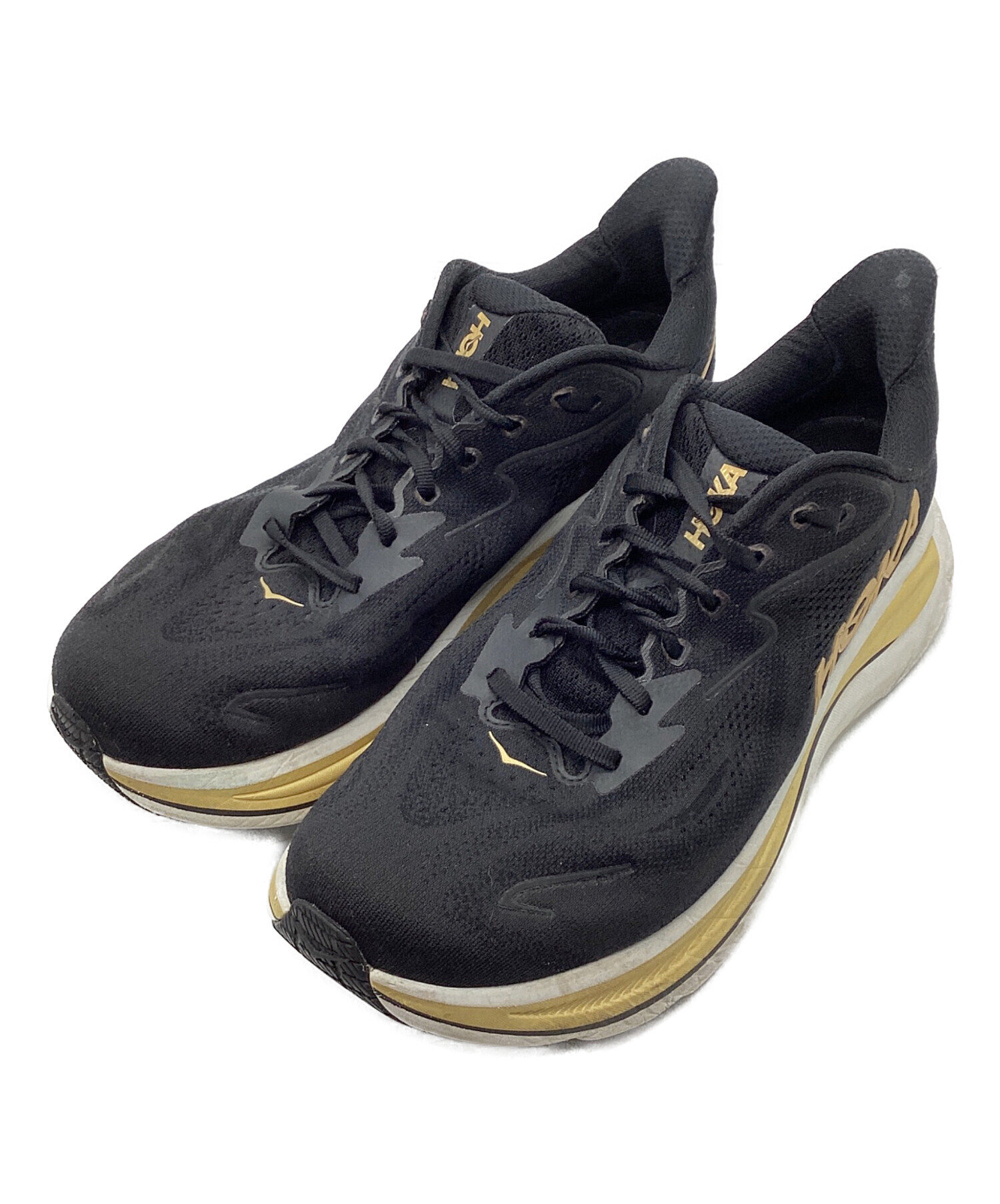 中古・古着通販】HOKA (ホカ) CLIFTON 10 ブラック サイズ:28cm 