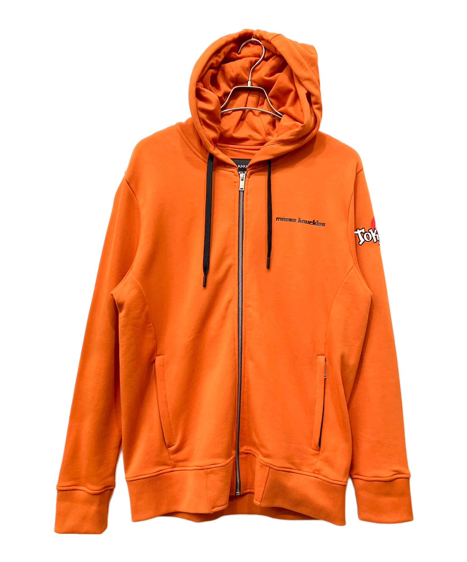 【入手困難】MOOSE KNUCKLES ムースナックルズ ワッペンロゴパーカー 中古・古着通販】MOOSE KNUCKLES (ムース ナックルズ) ジップパーカー